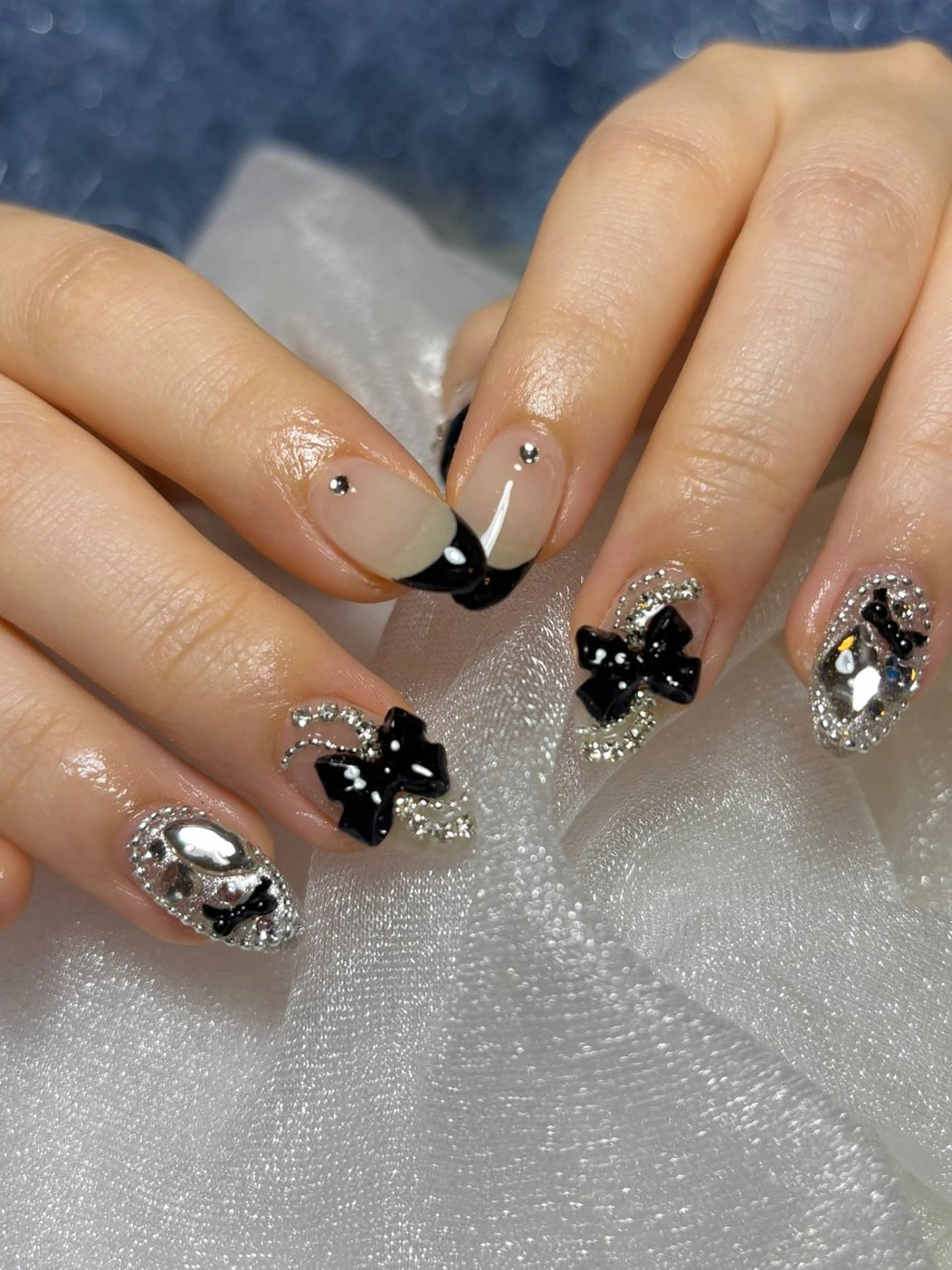 セミロング ハンドネイル mer natsumiのネイルデザイン