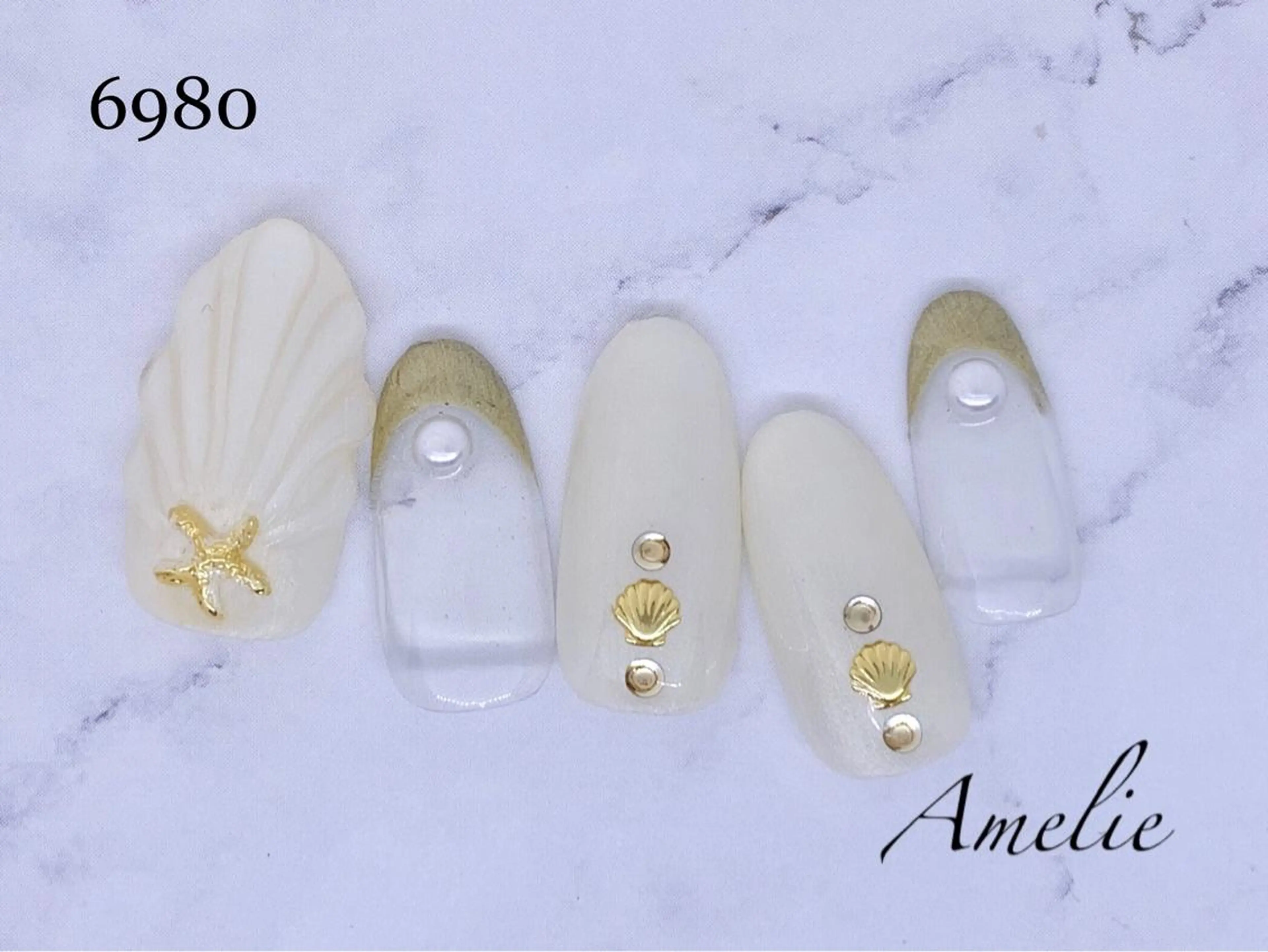 ネイル ハンドネイル いちじゅう あおいのネイルデザイン