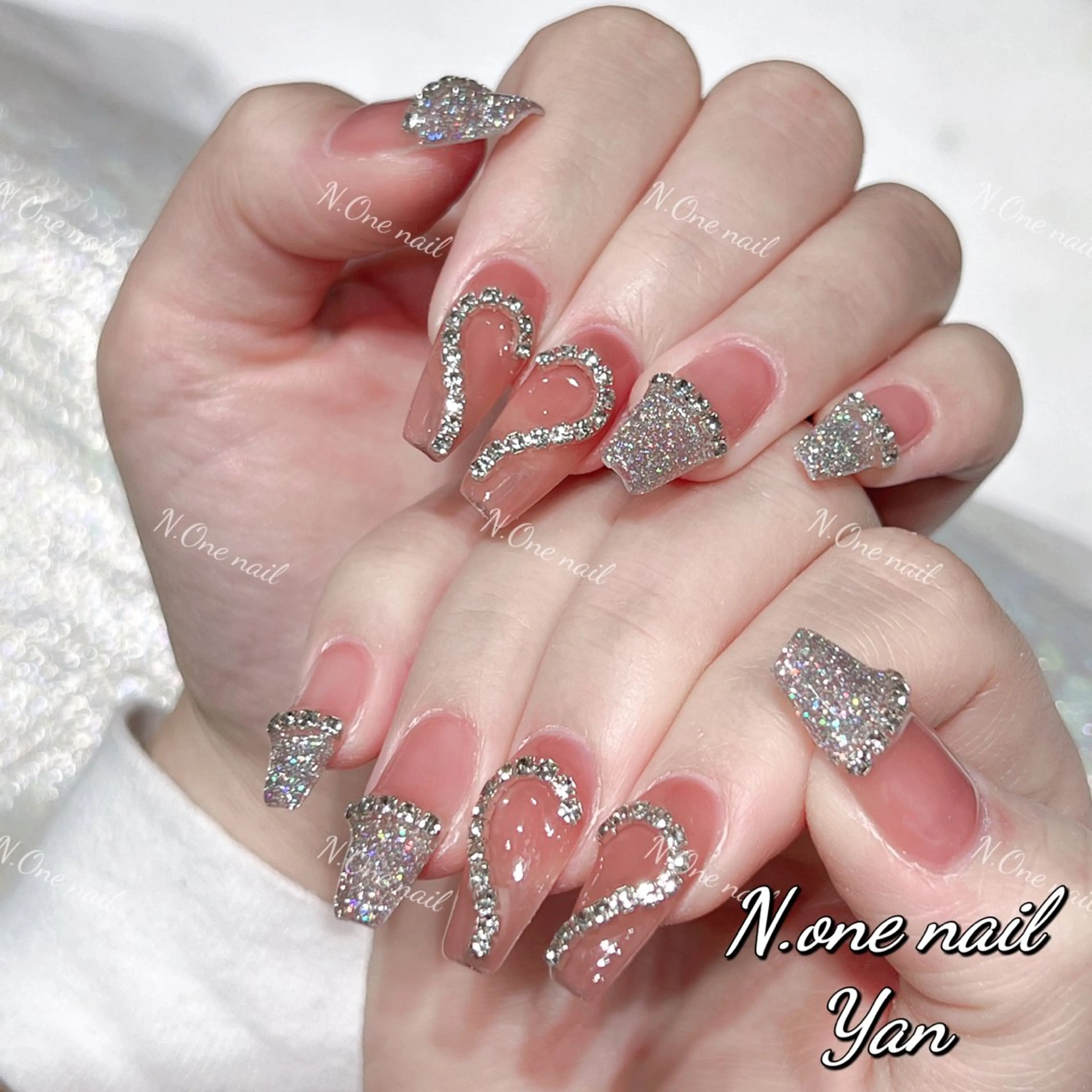 ネイル 長いだし/スカルプ/ パラシェルN.oneのネイルデザイン