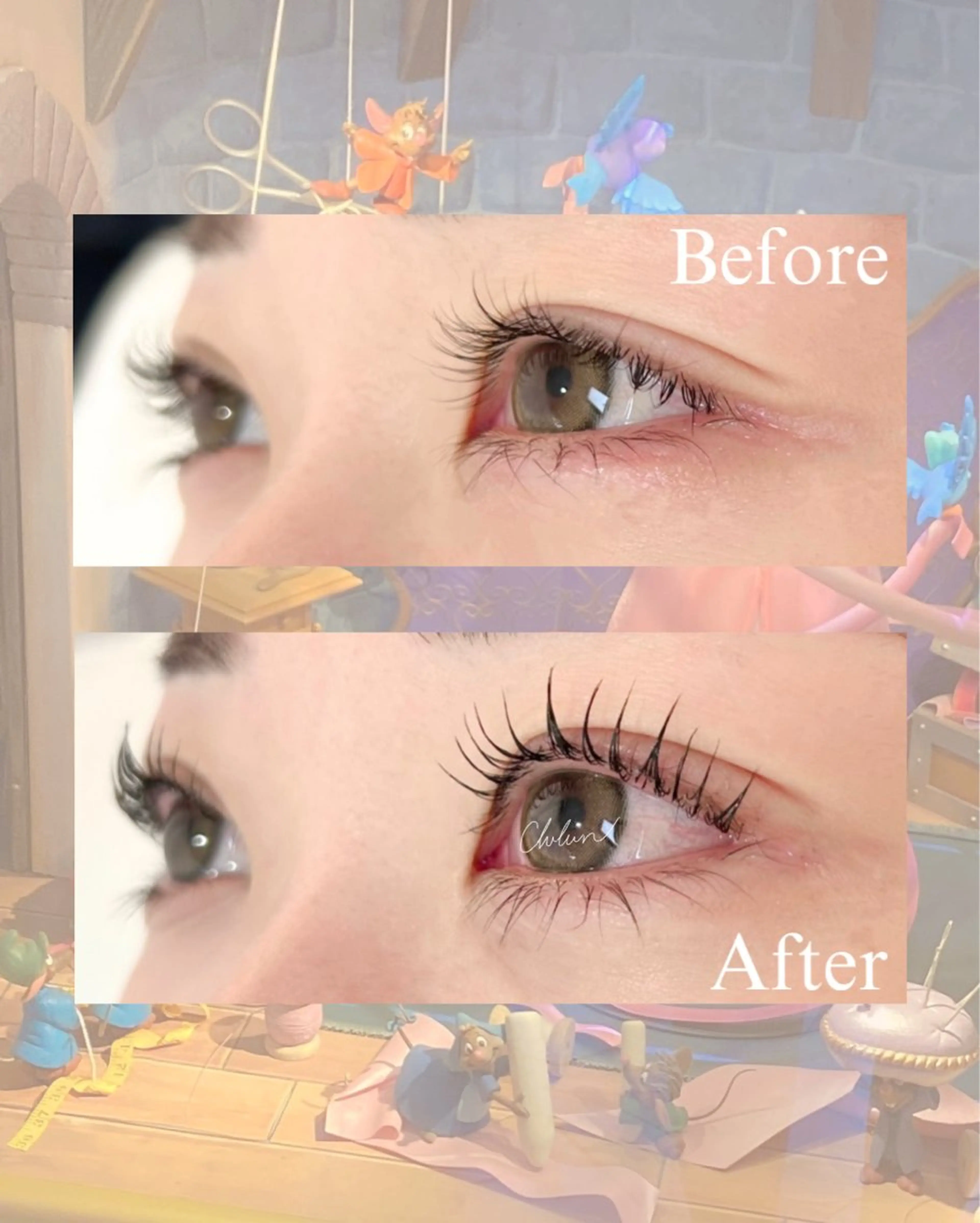 韓国🇰🇷マスカラパーマ𓊆 美容成分たっぷりの仕上げコーティング付き 𓊇の写真