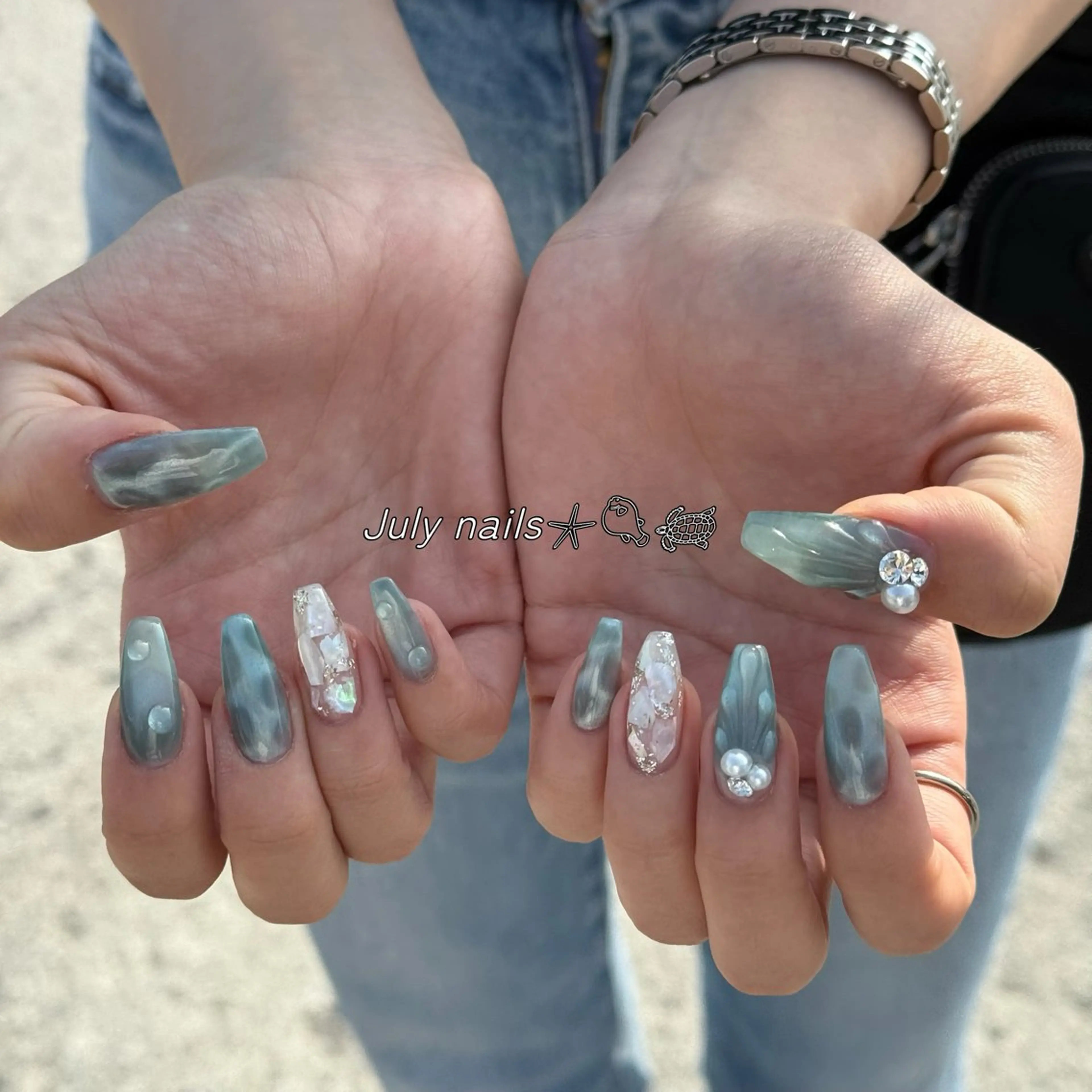 hand🧸【持ち込み 10本アート】¥11000~の写真