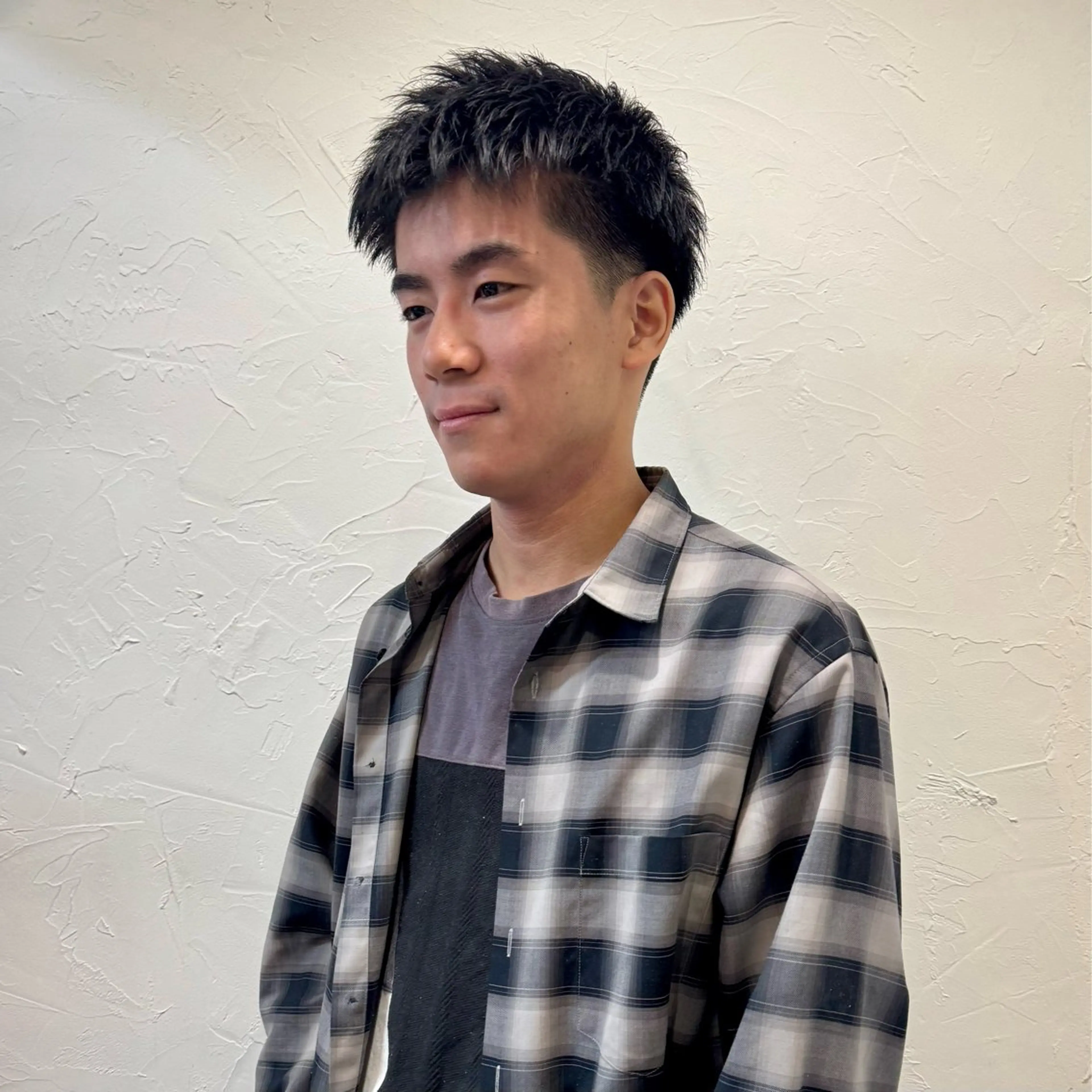 ショート メンズ アップバング メンズ就活ヘア メンズパーマ メンズショート スパイキーショート カット ヘアセット 【池袋/スパイキー ショート】ⓝⓘⓜⓤのヘアスタイル