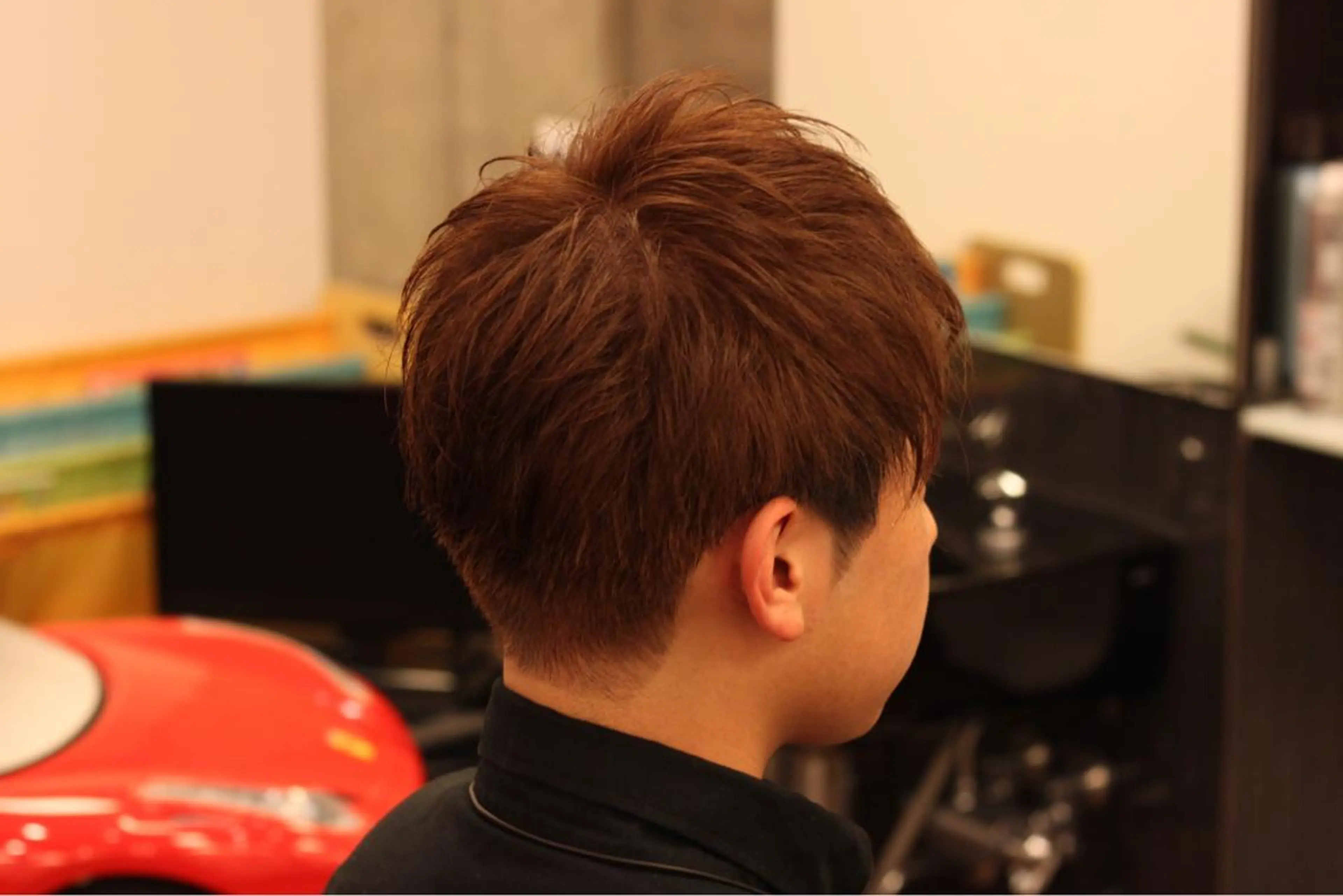 ショート カラー メンズ アッシュ アッシュブラウン ブラウンカラー カット ヘアカラー 前田賢生 ご新規様はNGのヘアスタイル