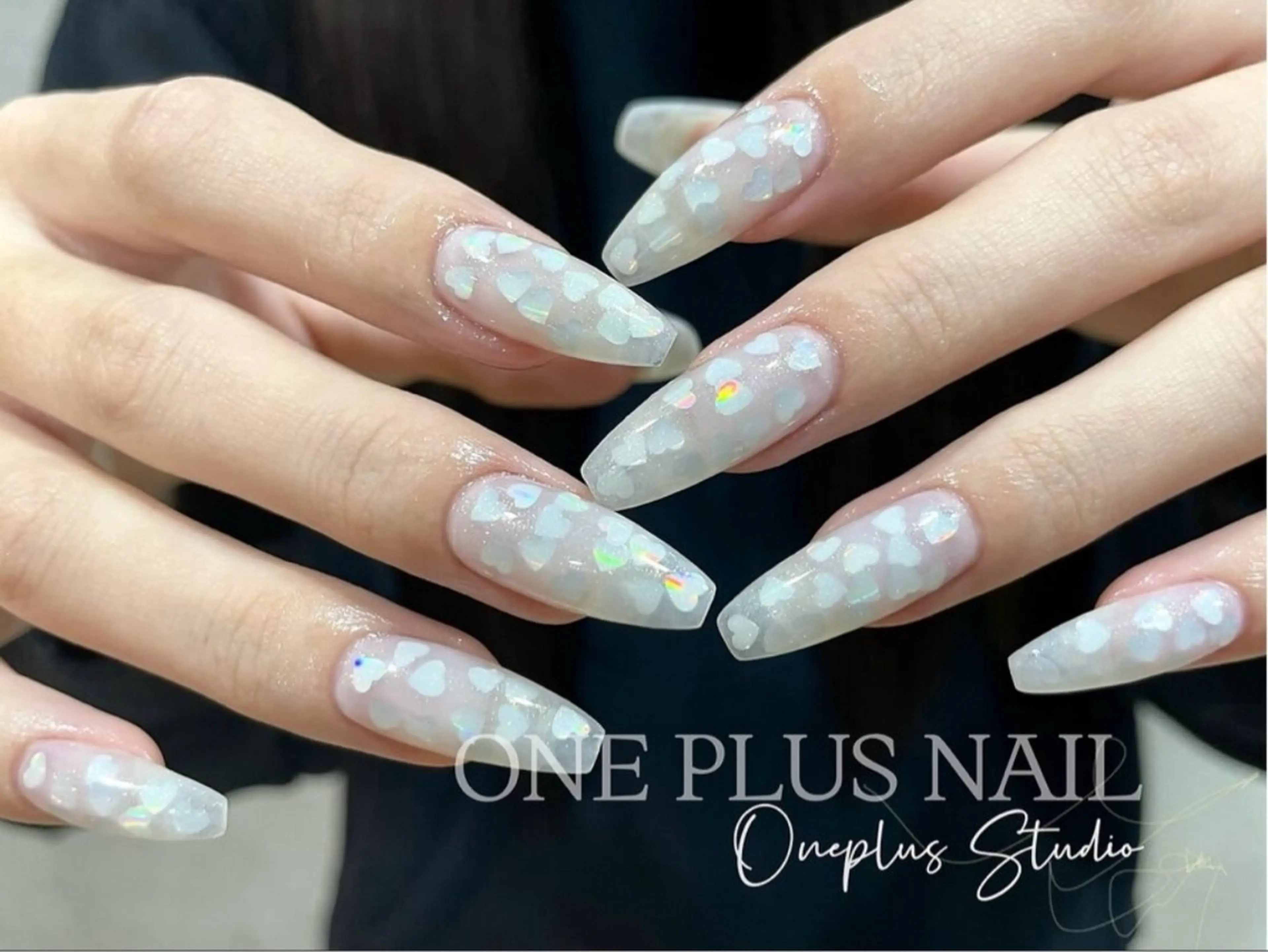 ［hand］チップ長さ出しシンプル持ち込みデザイン150分の写真