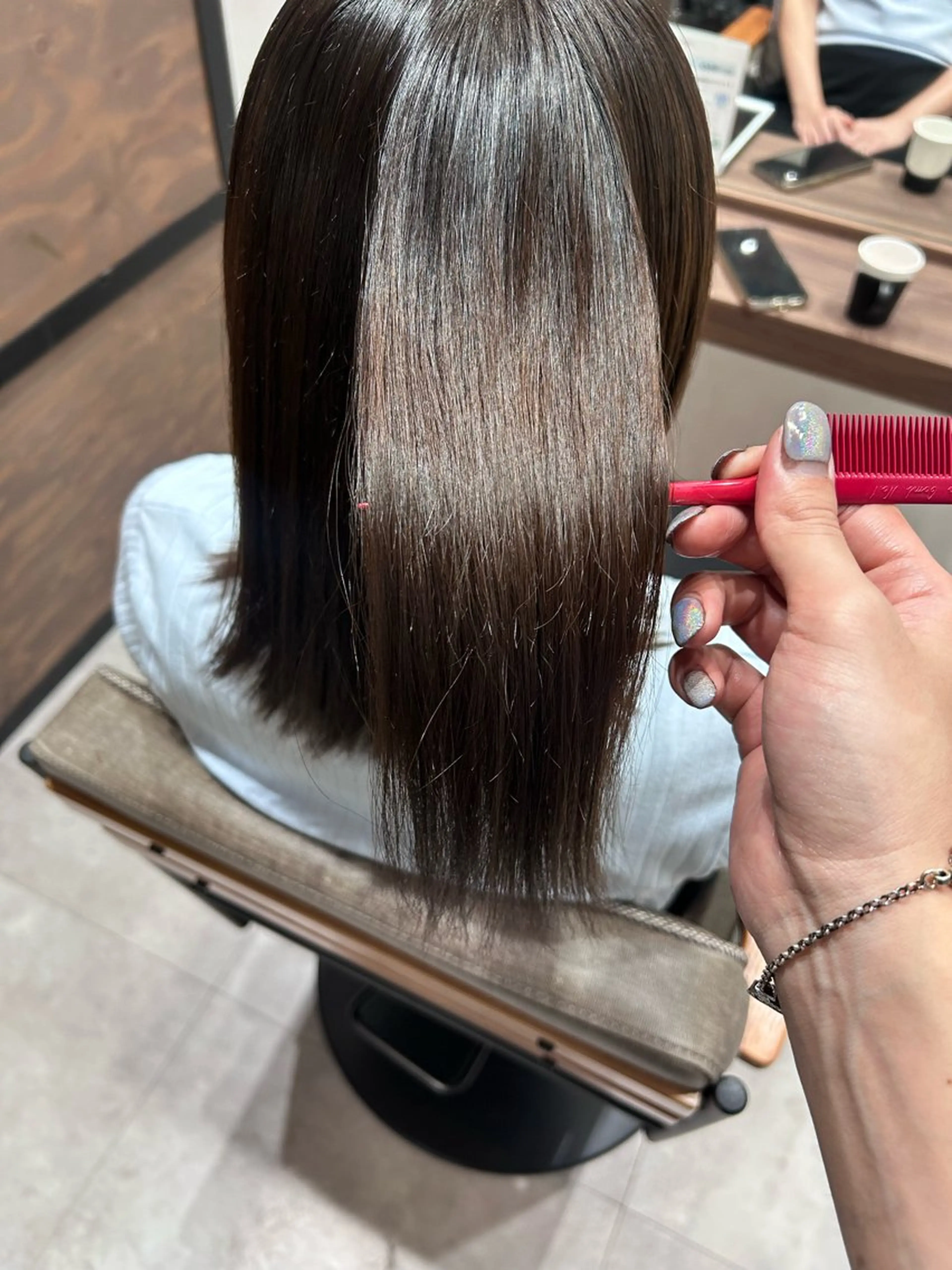 ミディアム レイヤー/韓国/ ハッシュ/高田翼のヘアスタイル