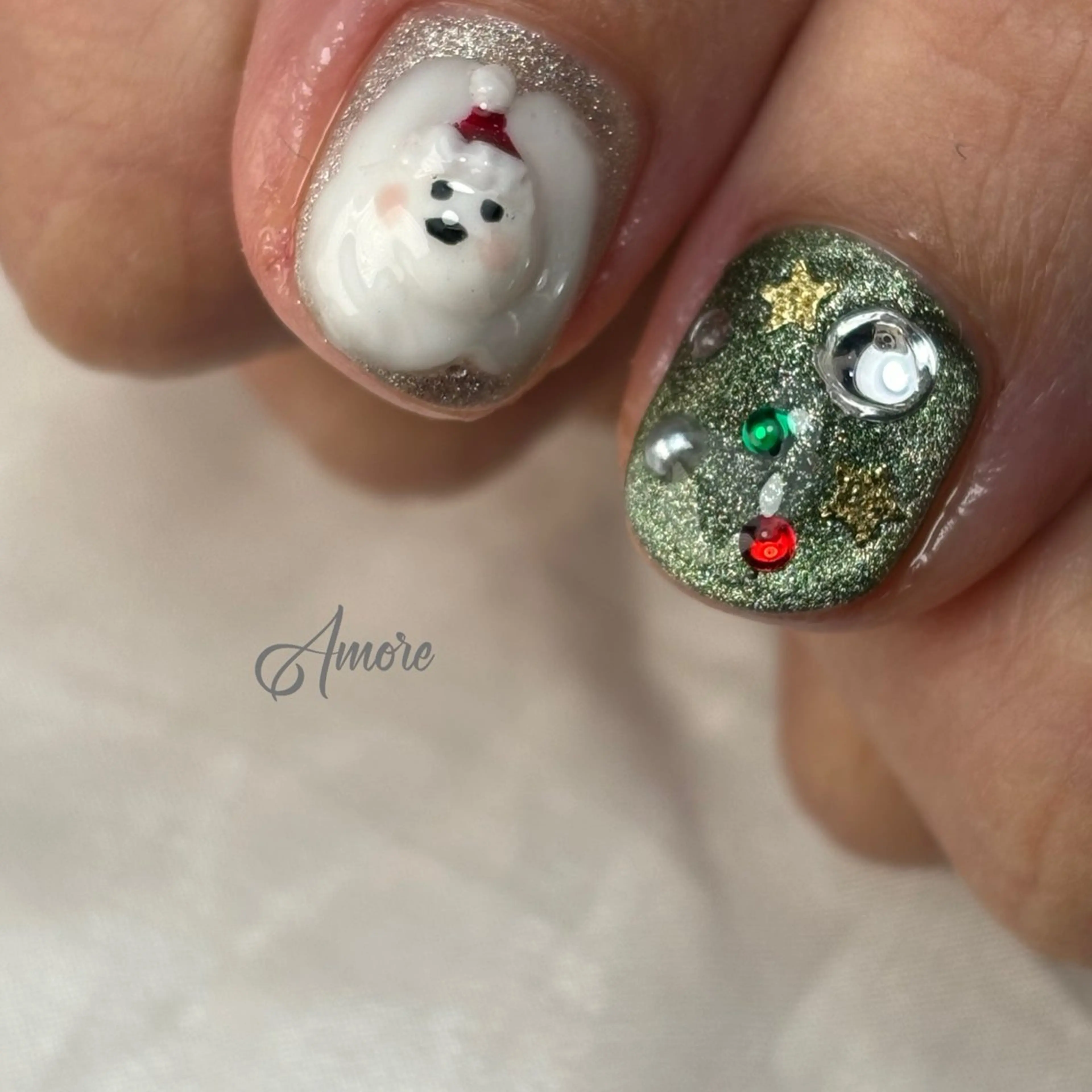 ネイル ジェルネイル キラキラネイル 韓国ネイル マグネットネイル パラジェル You kyehwaのネイルデザイン