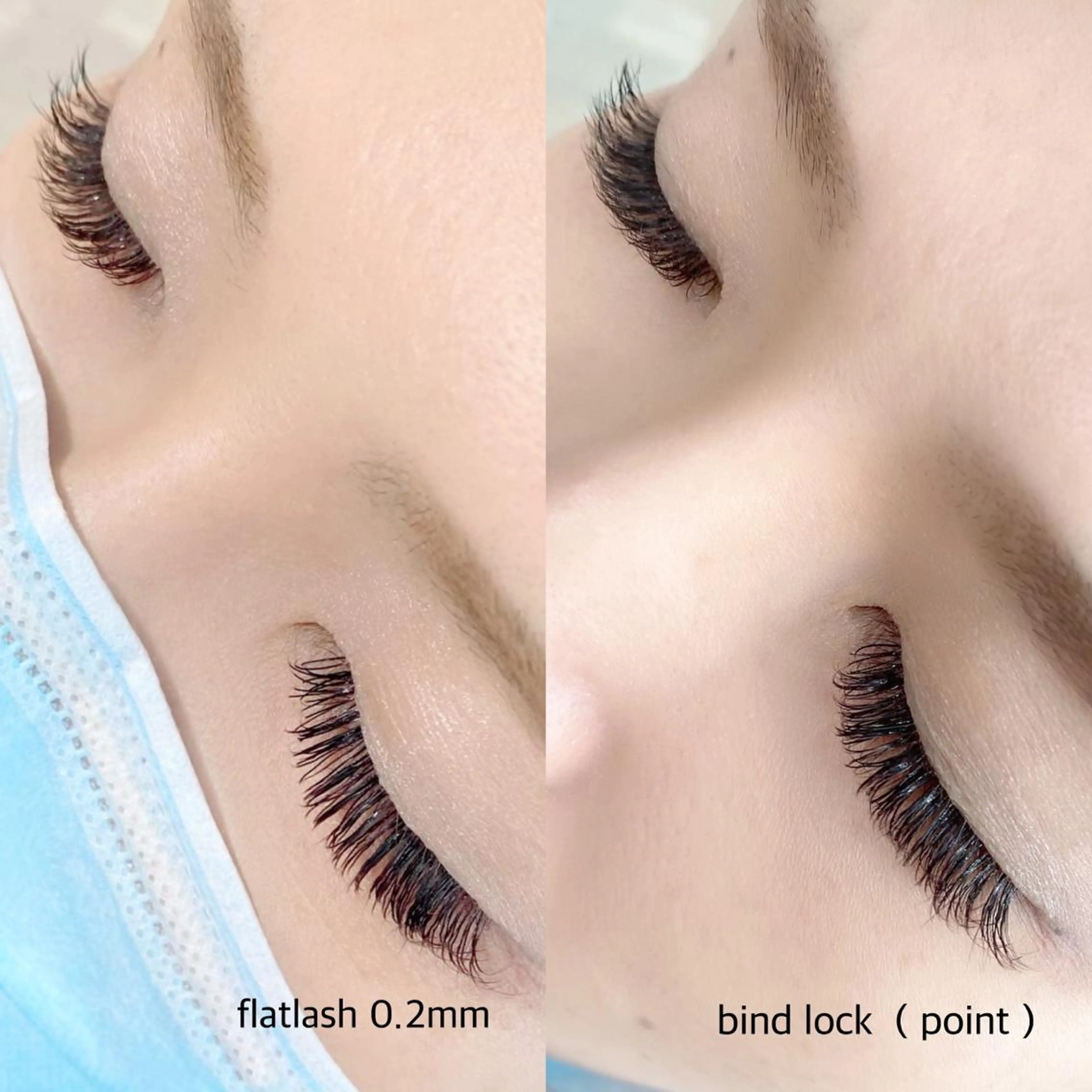 マツエク・マツパ 付け放題 バインドロック フラットラッシュ unico privateのマツエク・マツパデザイン