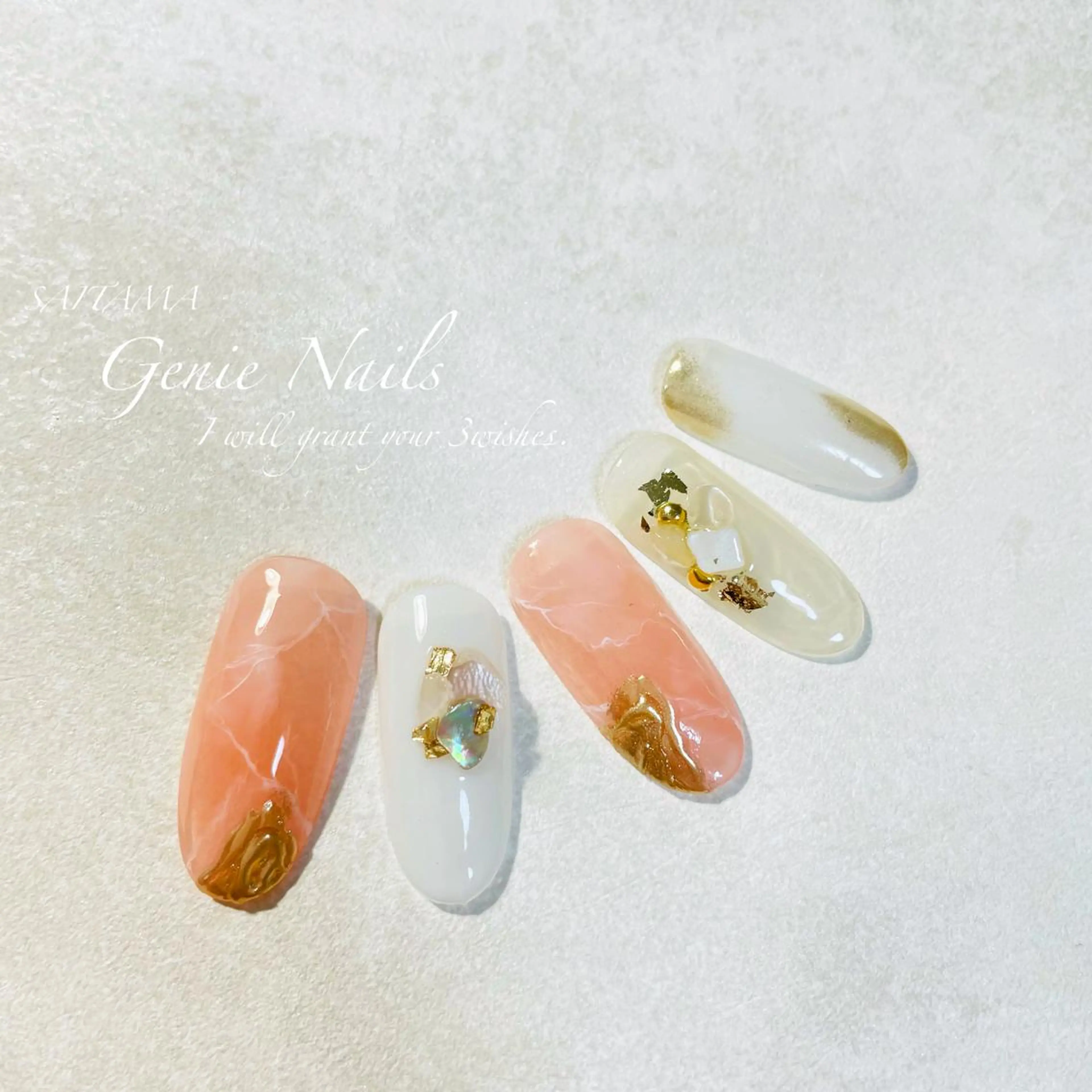 ネイル ニュアンスネイル Genie Nailsのネイルデザイン