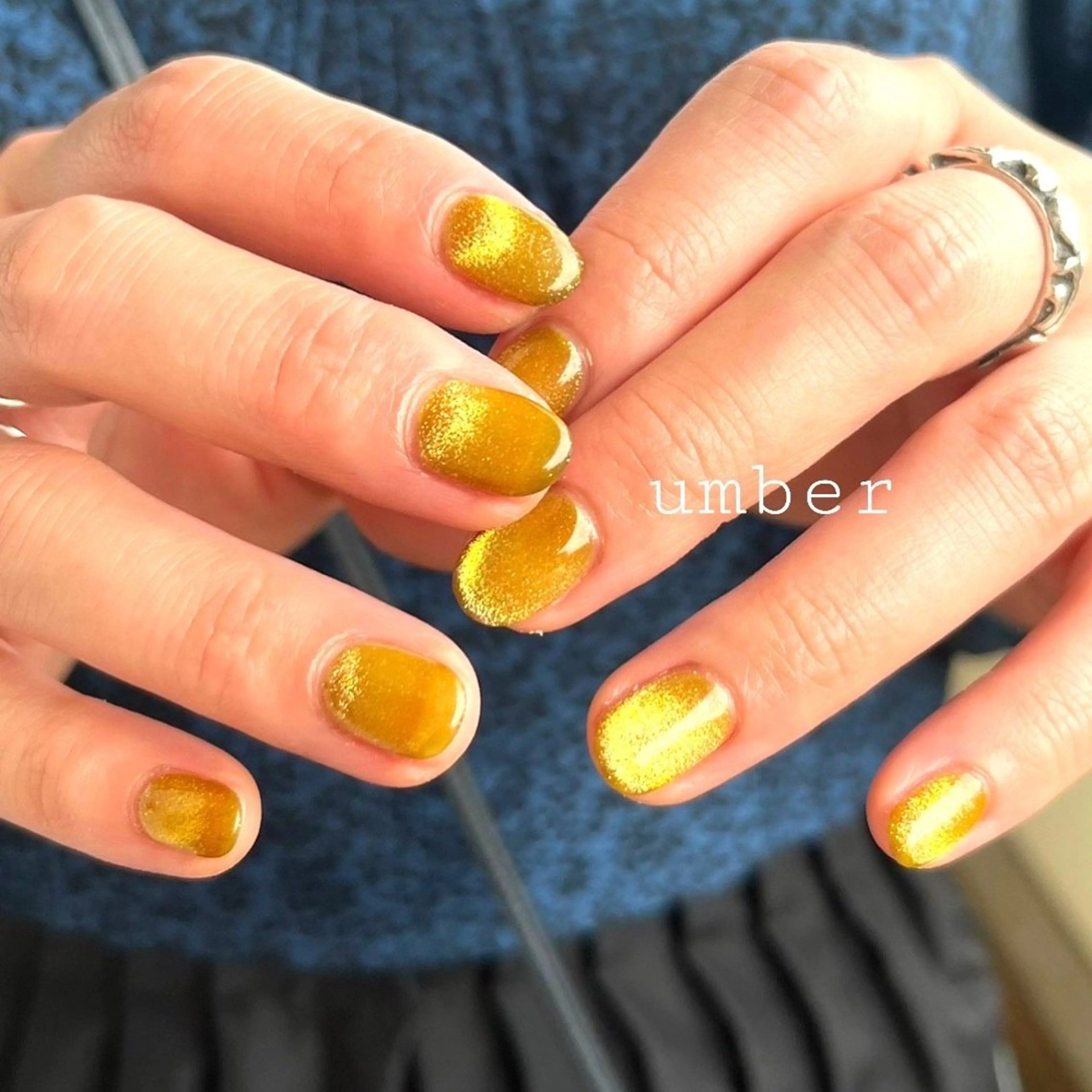 ネイル マグネットネイル ハンドネイル umber 三茶1分のネイルデザイン