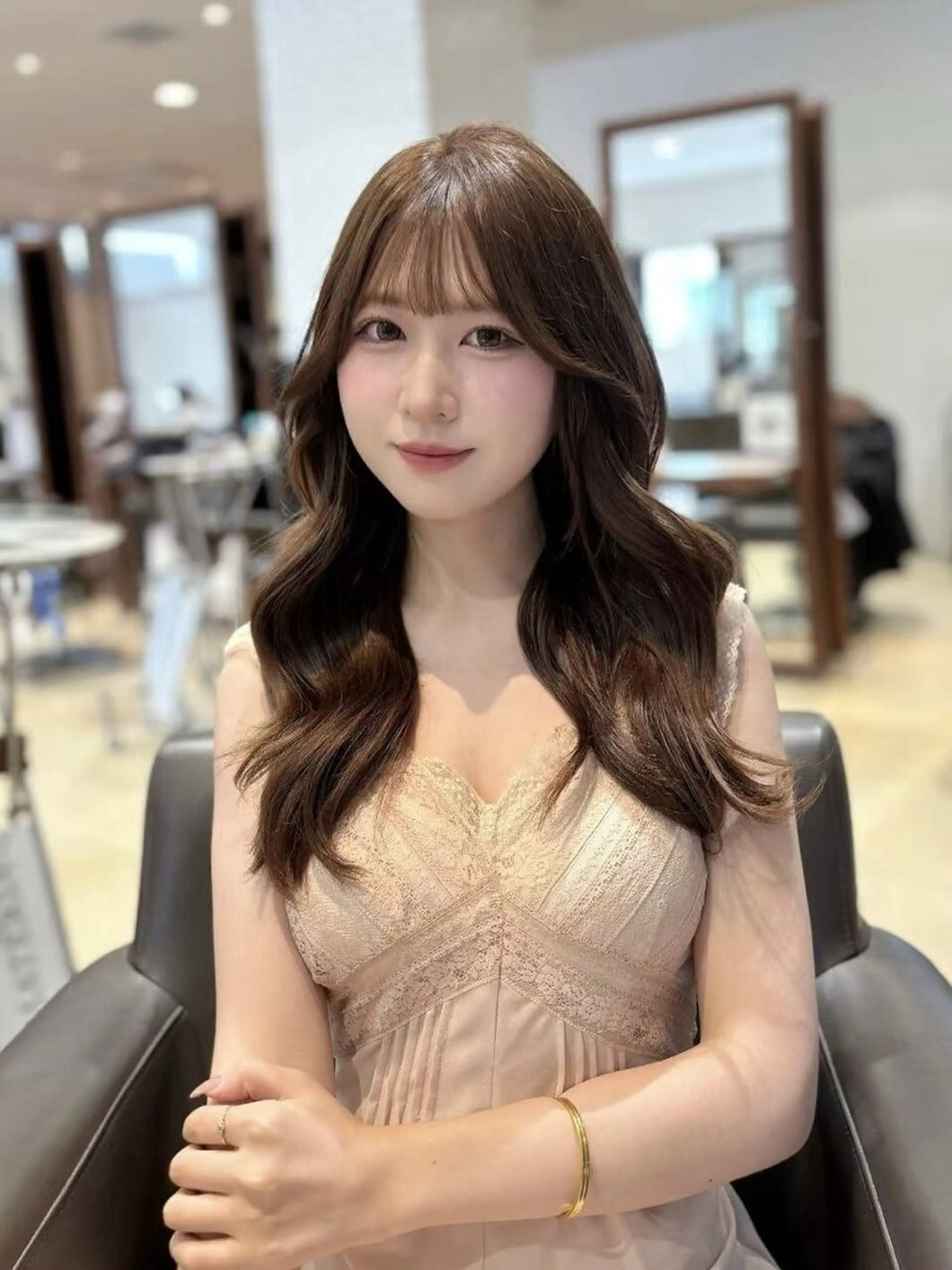 セミロング カット トリートメント Maison髪質改善 レイヤー/三宮のヘアスタイル