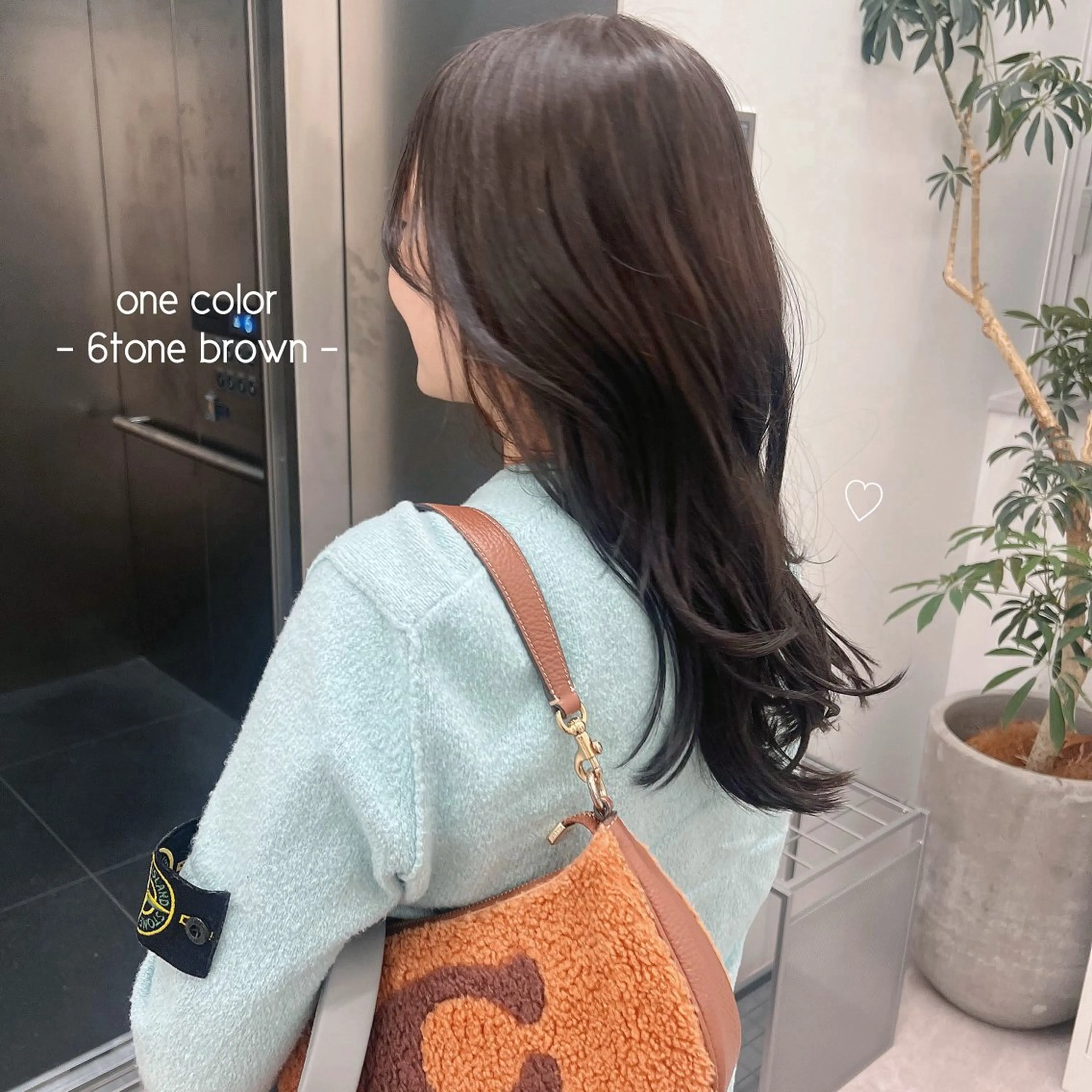 セミロング カラー 美髪矯正/髪質改善/ 艶髪🤍伊藤梨紗のヘアスタイル