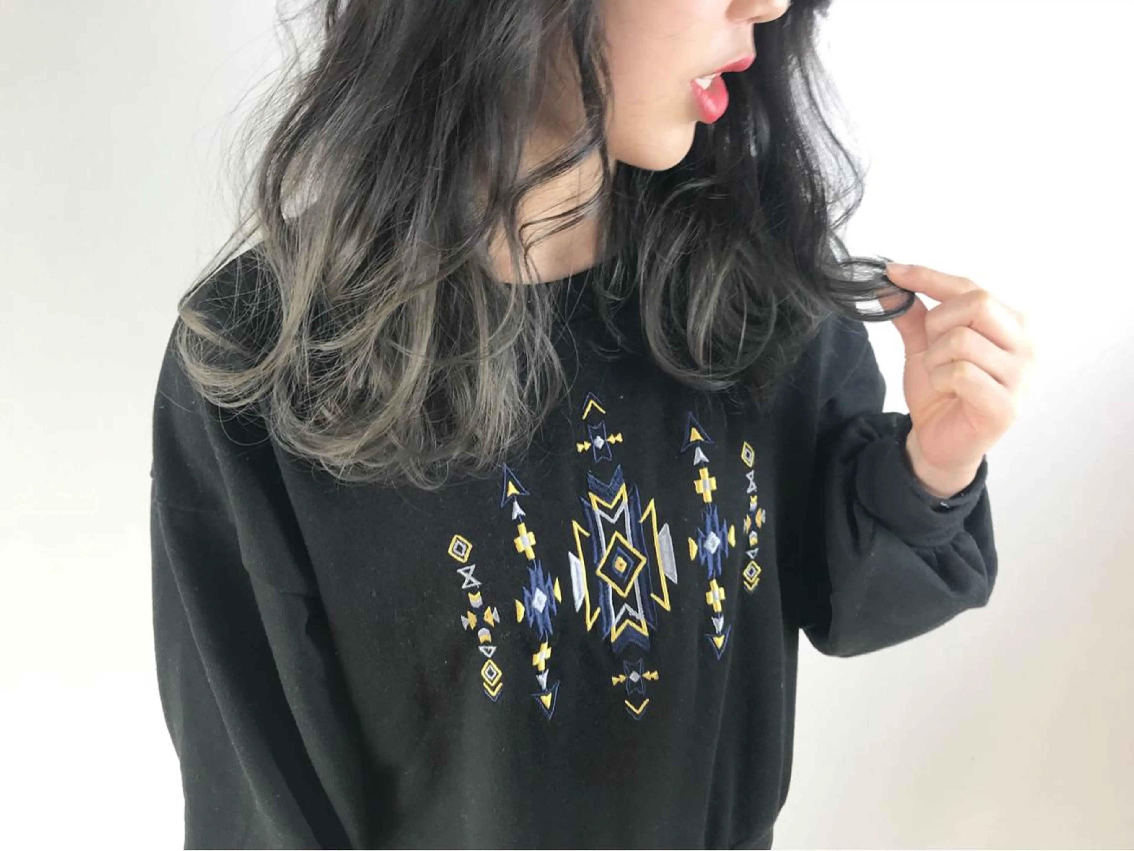 ミディアム カット ヘアカラー トリートメント CHELSEA神戸所属・MORISAKI ✂︎縮毛矯正のヘアスタイル