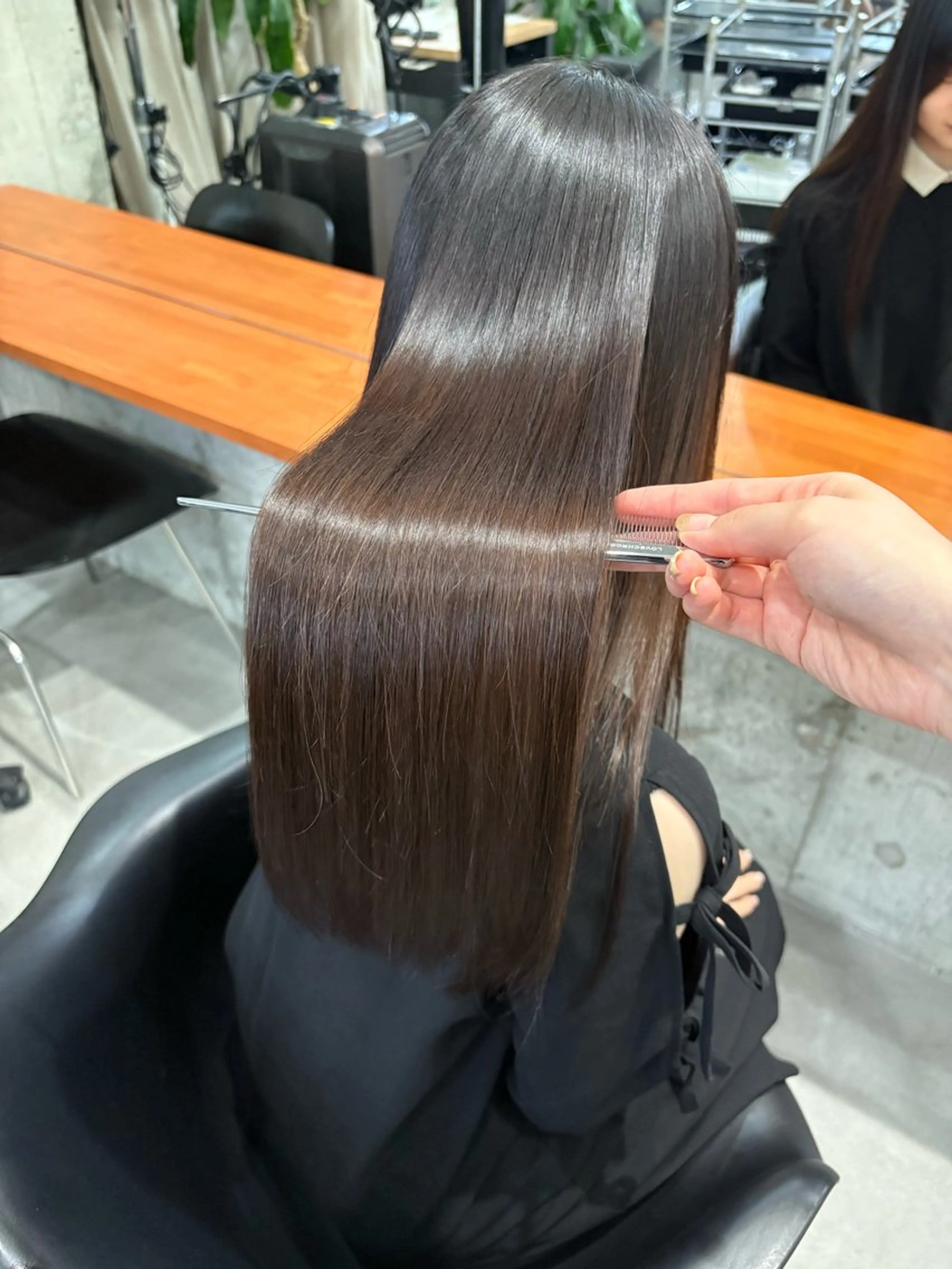 ロング 縮毛矯正 トリートメント 髪質改善／縮毛矯正 関根青葉のヘアスタイル