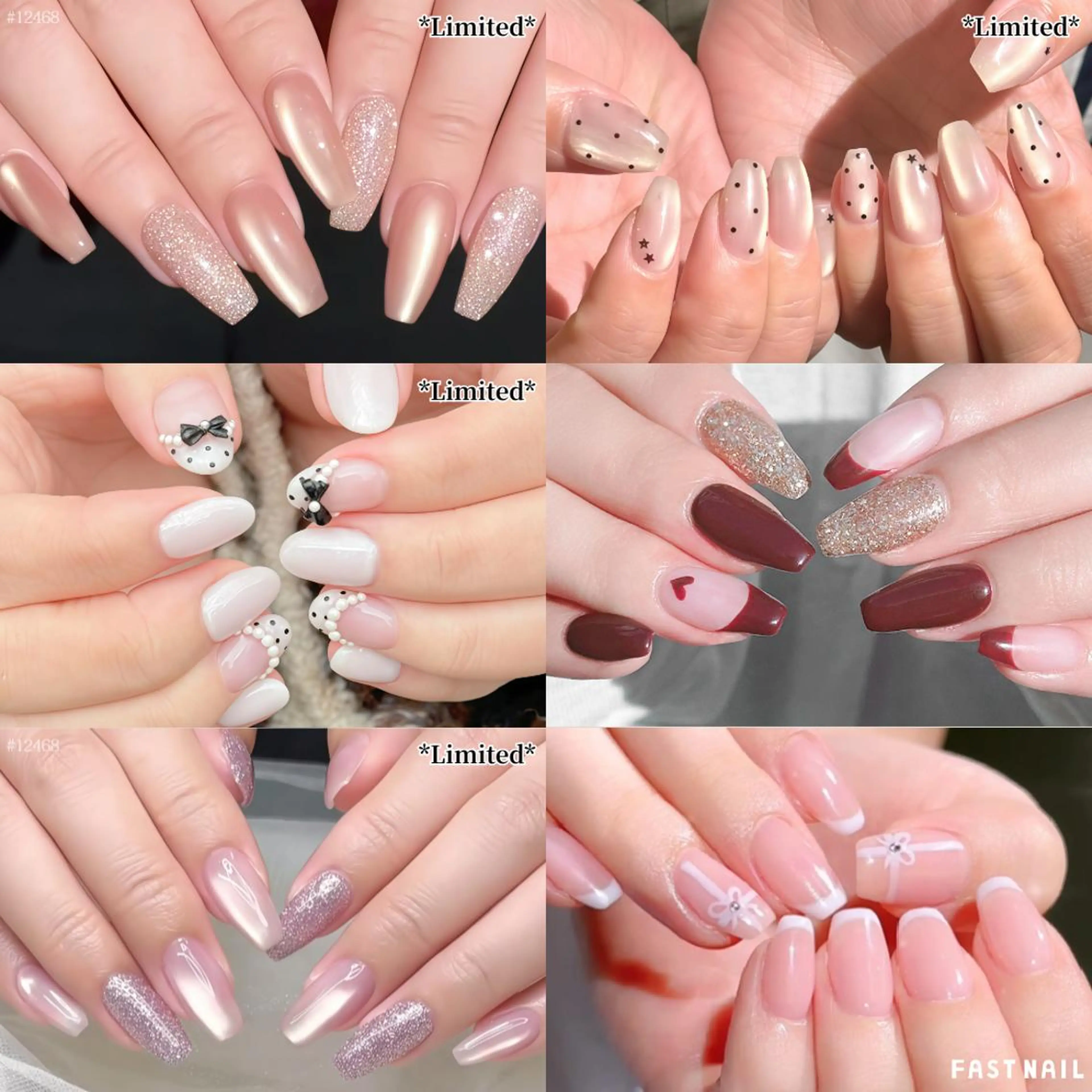 ネイル シンプルネイル 冬ネイル クリスマス ハンドネイル FASTNAIL 上野店のネイルデザイン