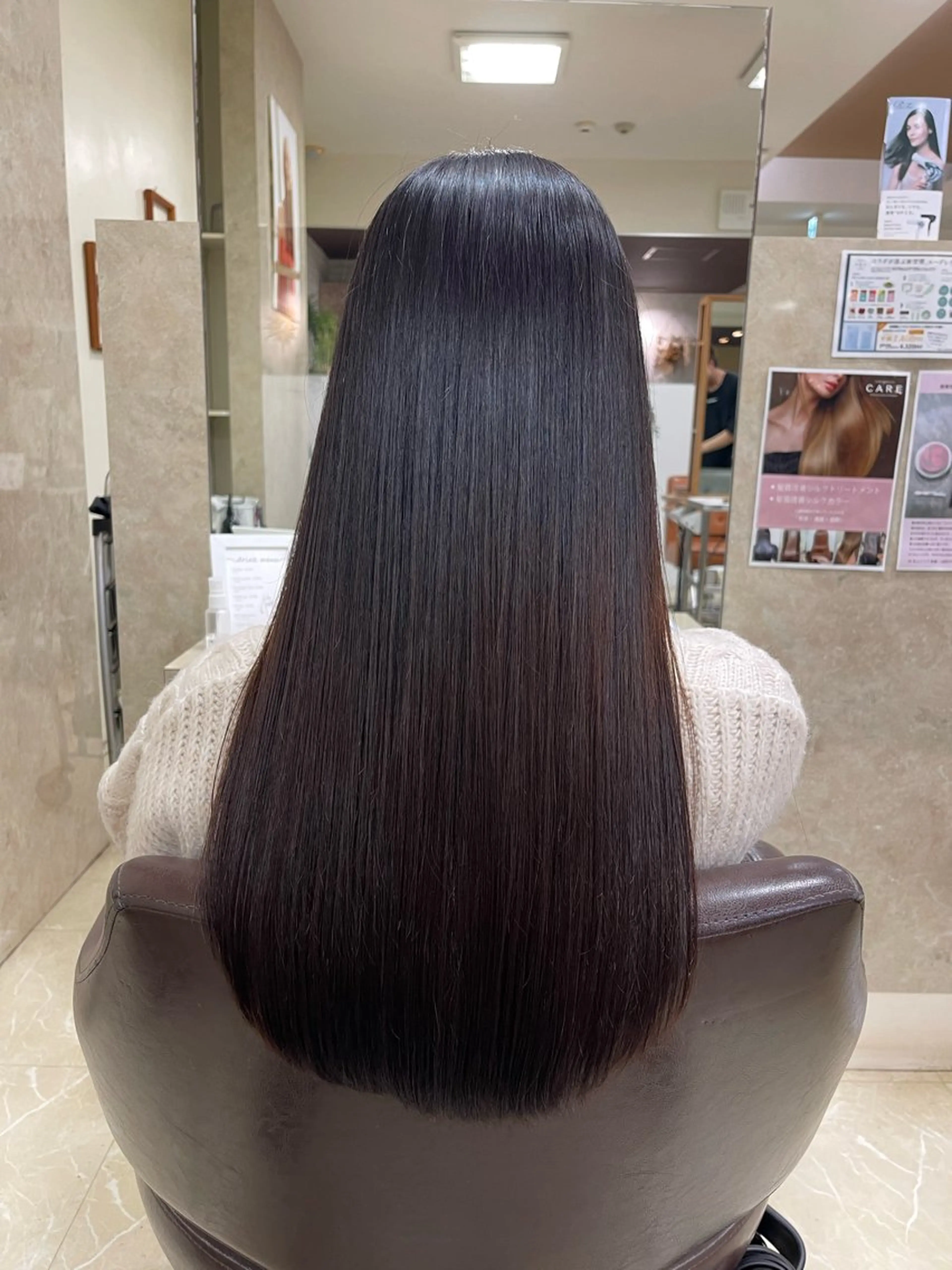 ロング 髪質改善 縮毛矯正 CARE SHINSAIBASHI所属・縮毛・酸性ストレート モデル募集のヘアスタイル