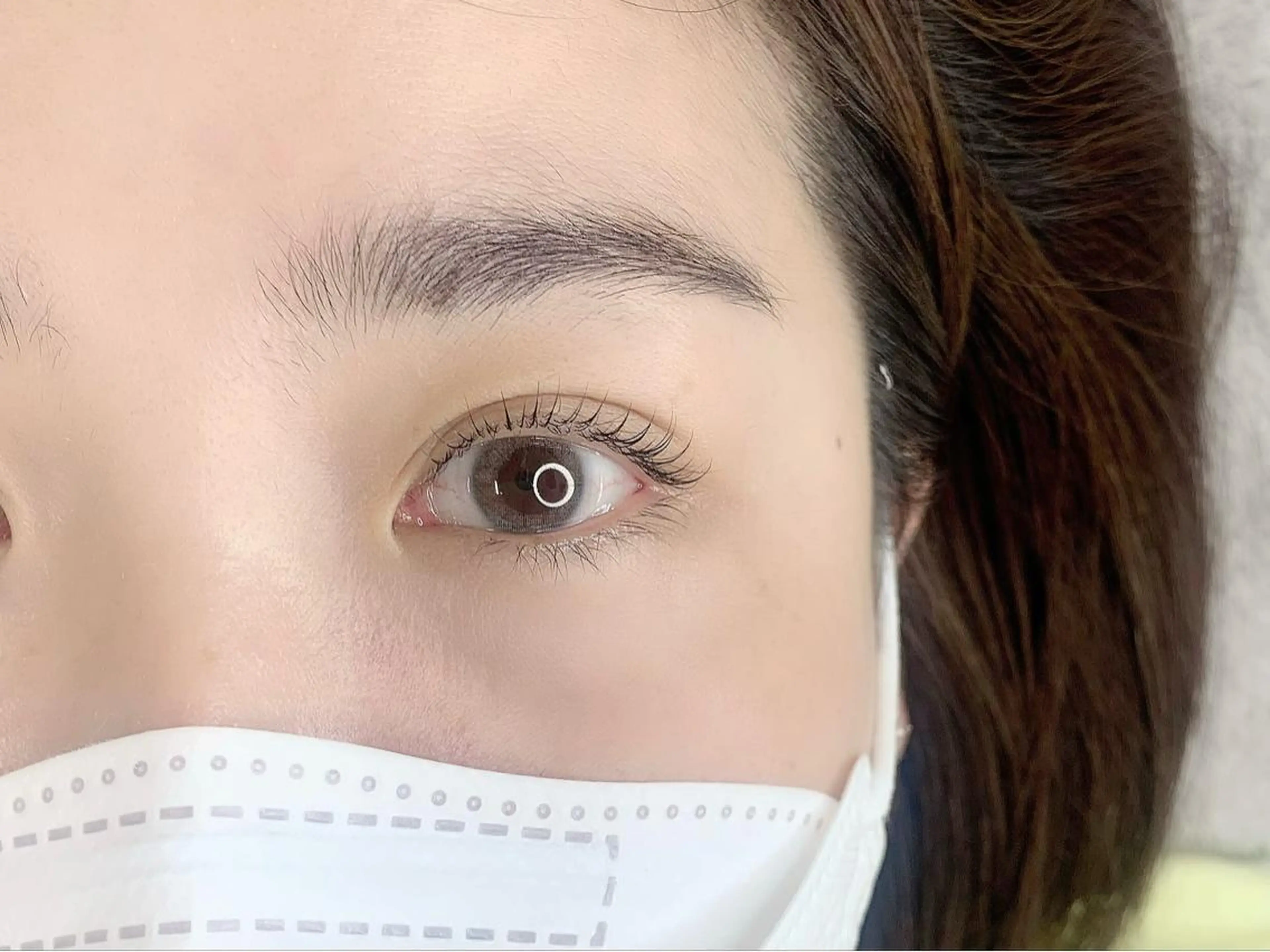 上下まつ毛パーマモデルの写真