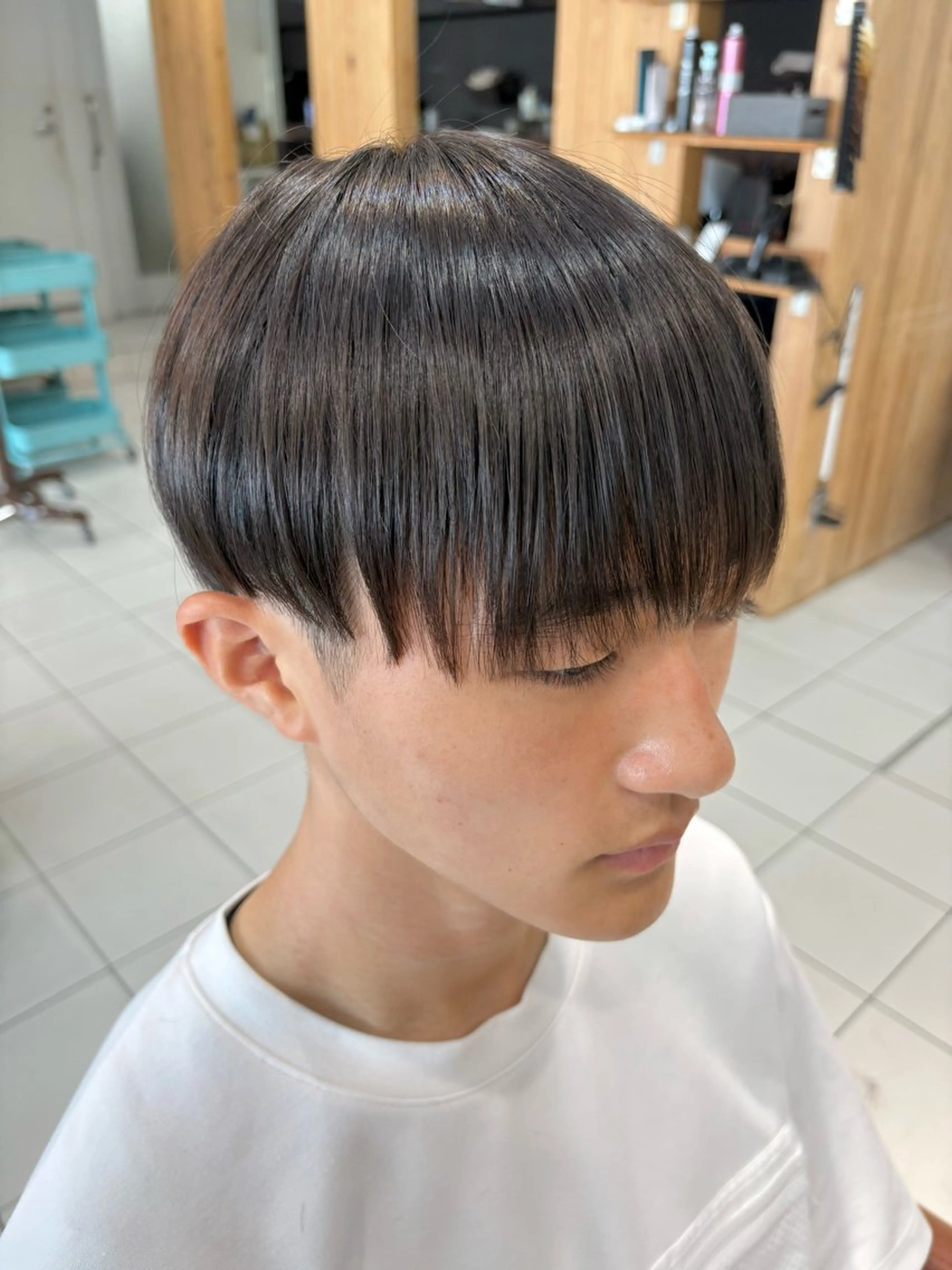 ショート メンズ CHELSEA神戸所属・MORISAKI ✂︎縮毛矯正のヘアスタイル