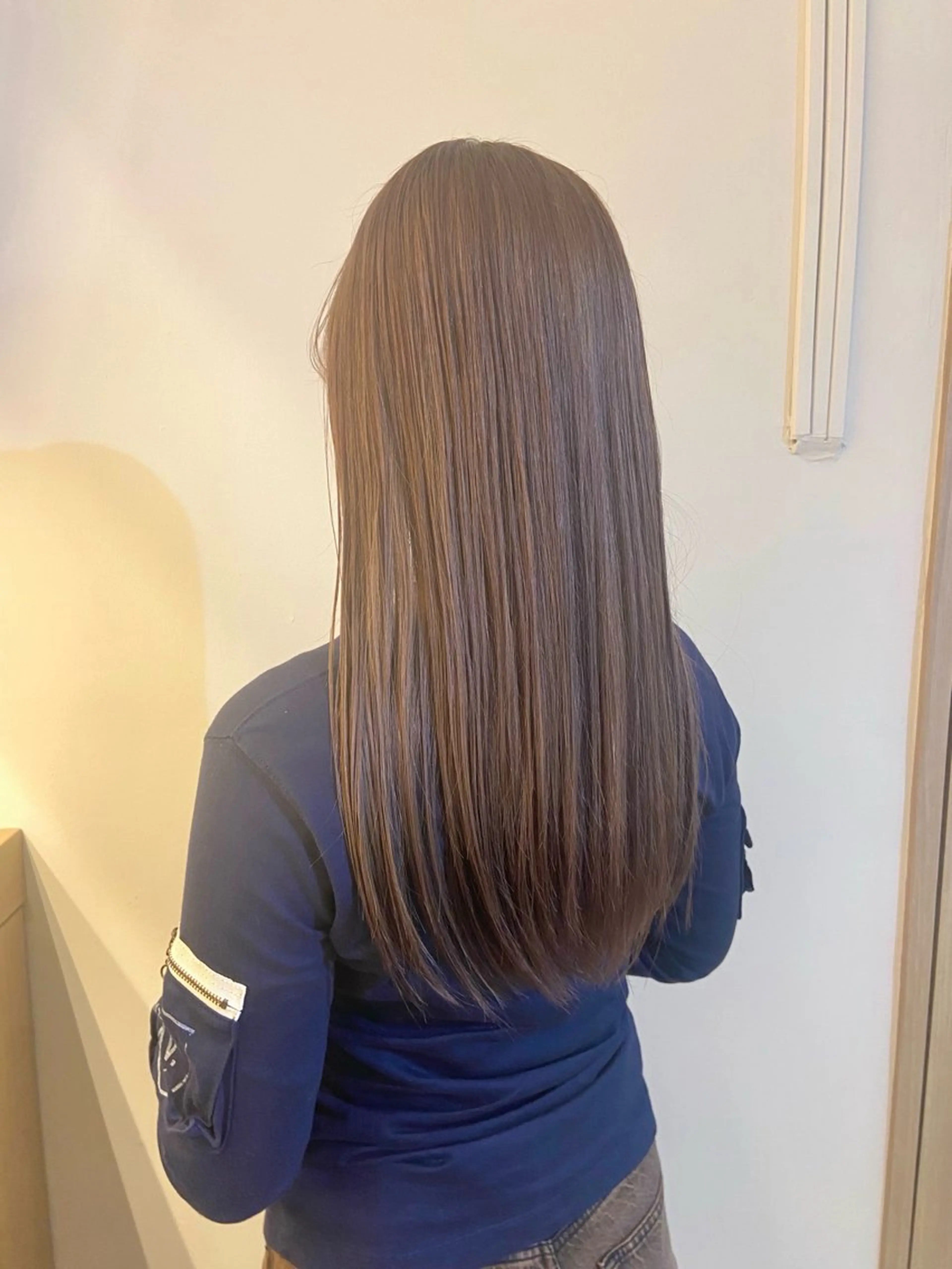 セミロング カット ヘアカラー トリートメント 髪質改善/ヘアケア coiiはしもとはなのヘアスタイル