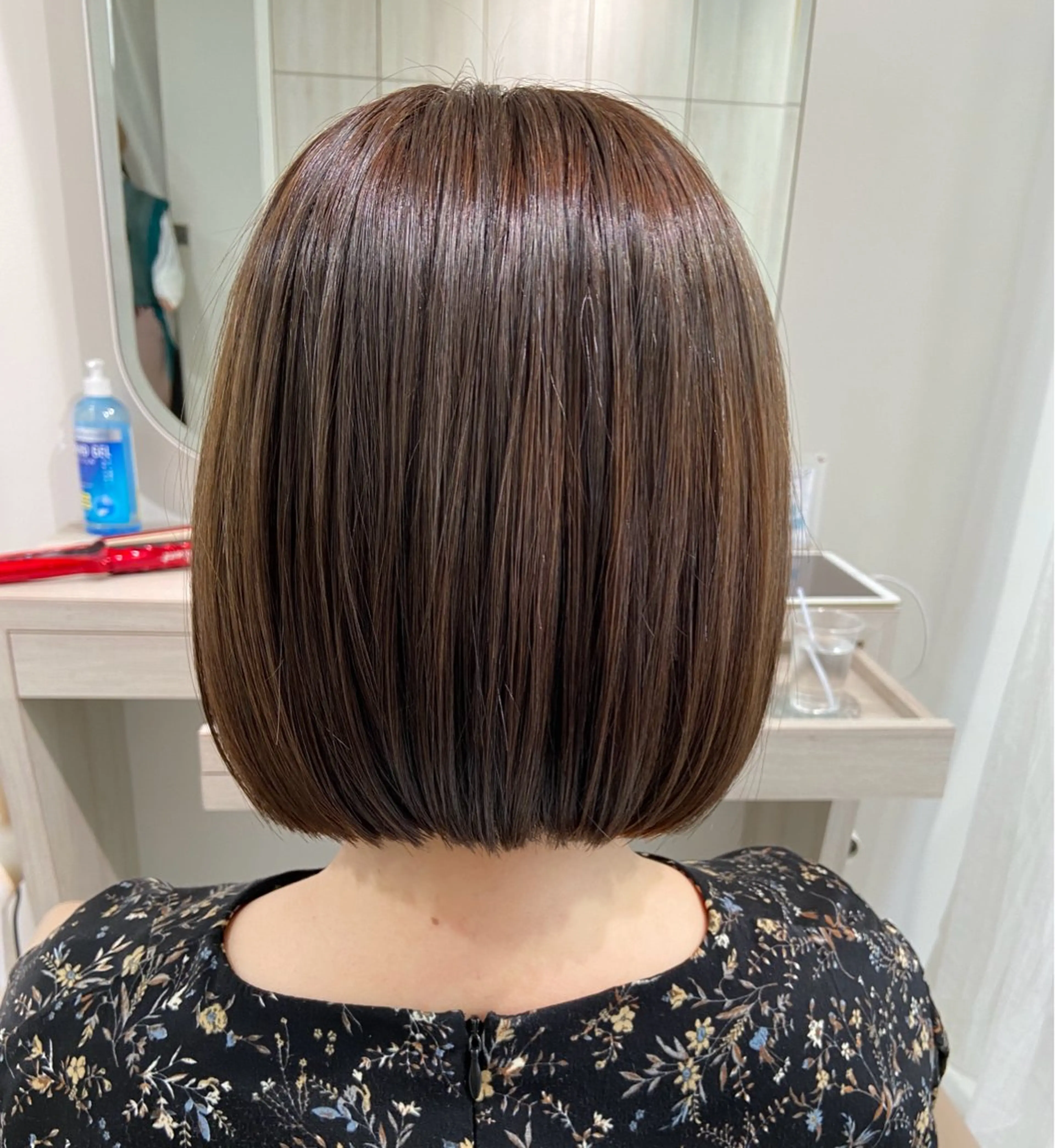 ミディアム ボブ Hair salon　Sui所属・ハッシュカット 暖色カラー/伊藤菜月のヘアスタイル