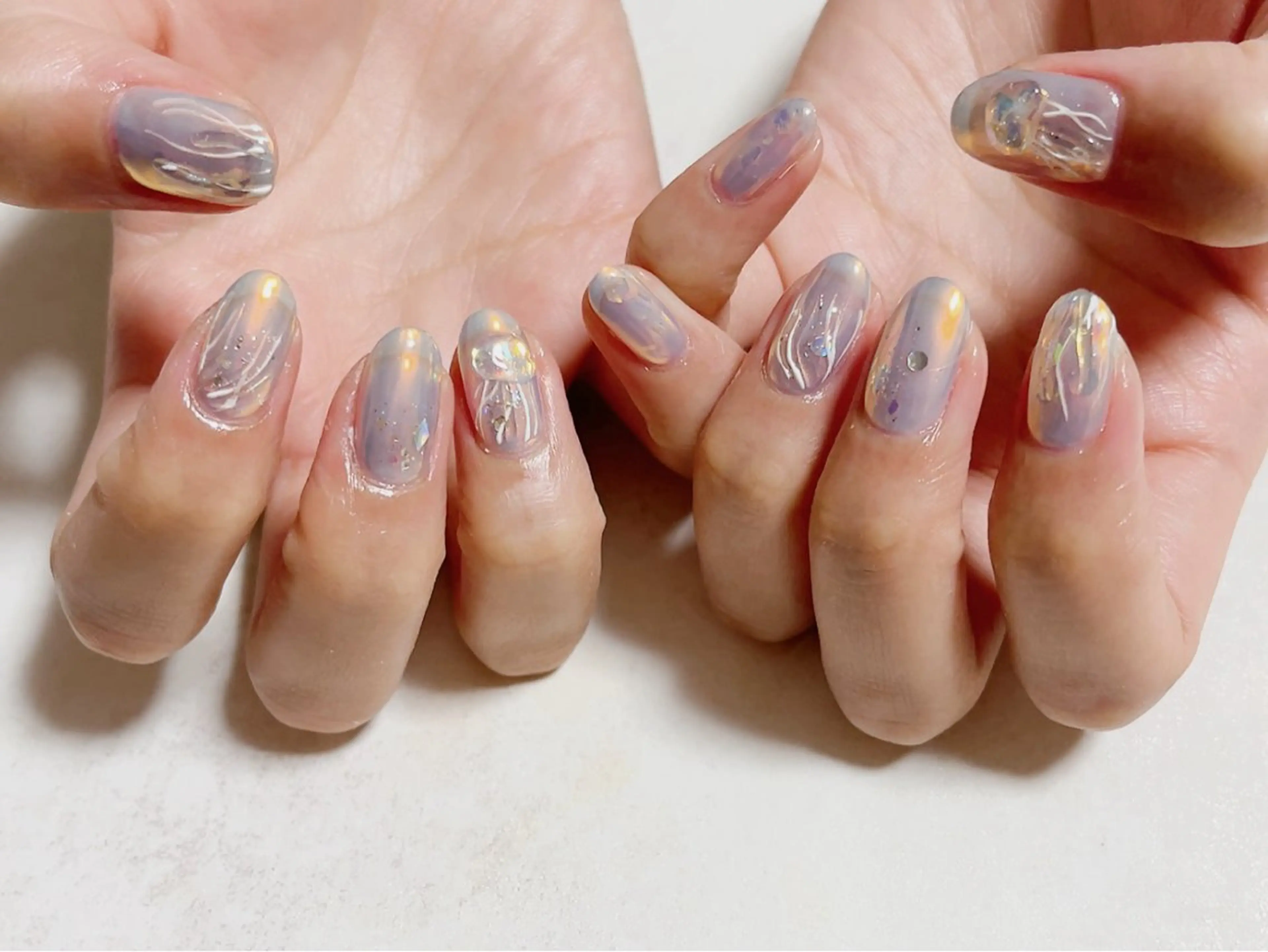 ネイル ジェルネイル キラキラネイル メンズネイル パラジェル 夏ネイル kiki nail たまプラーザのネイルデザイン