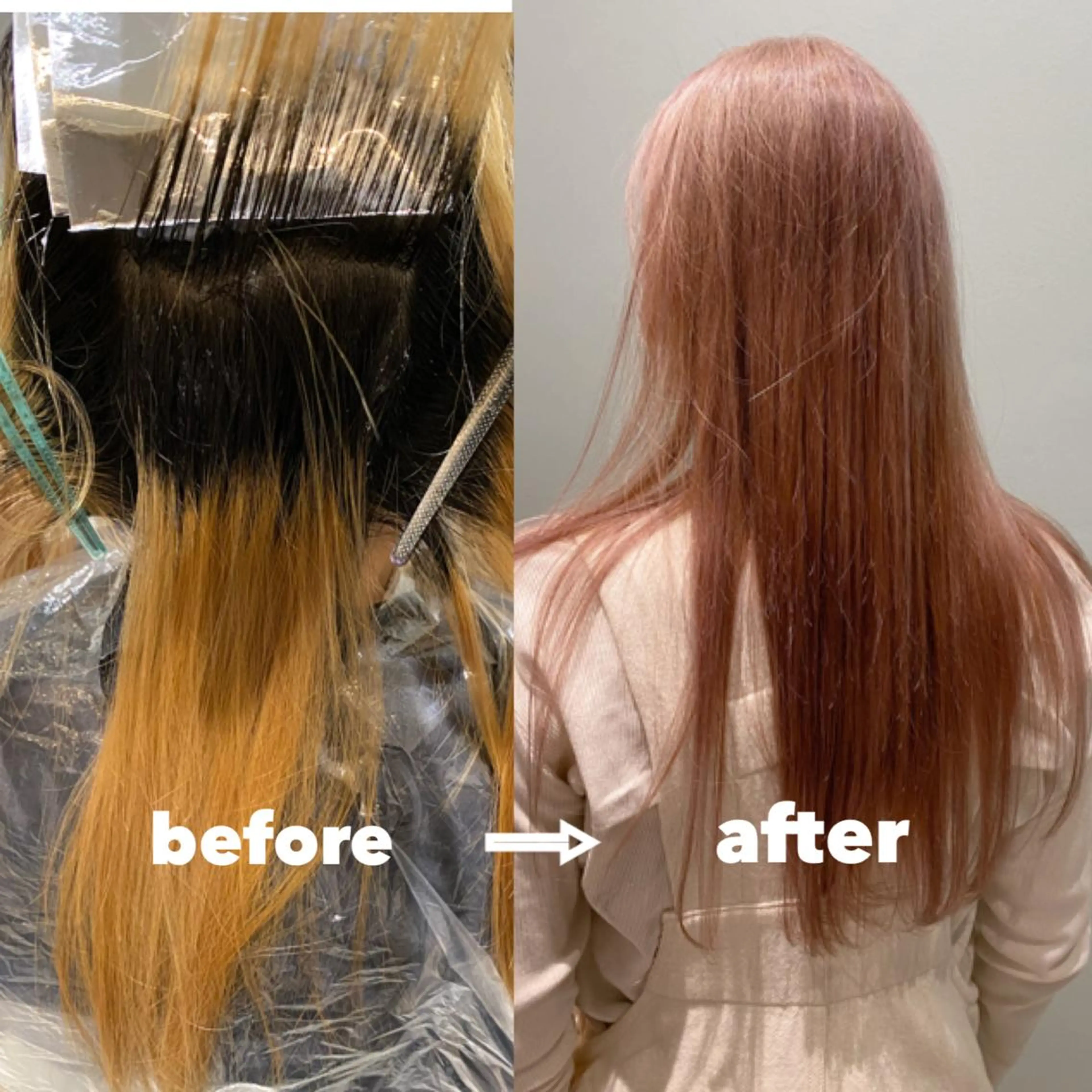 ロング カラー ブリーチ ヘアカラー トリートメント 美髪ストレート 川本雄己のヘアスタイル