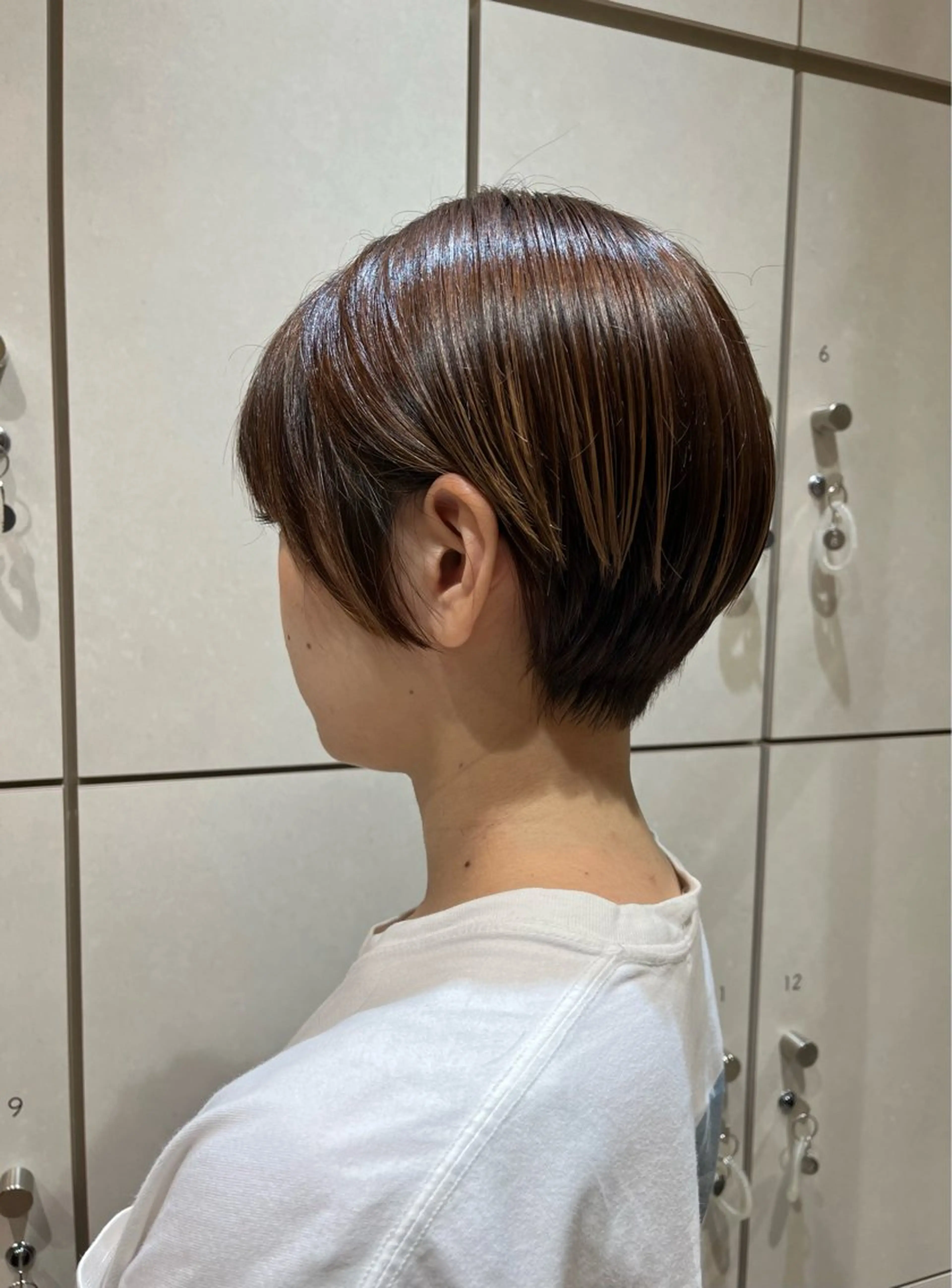 ショート ハンサムショート ショートヘア サイドバング ボブ/ショート/金田 夏葵のヘアスタイル