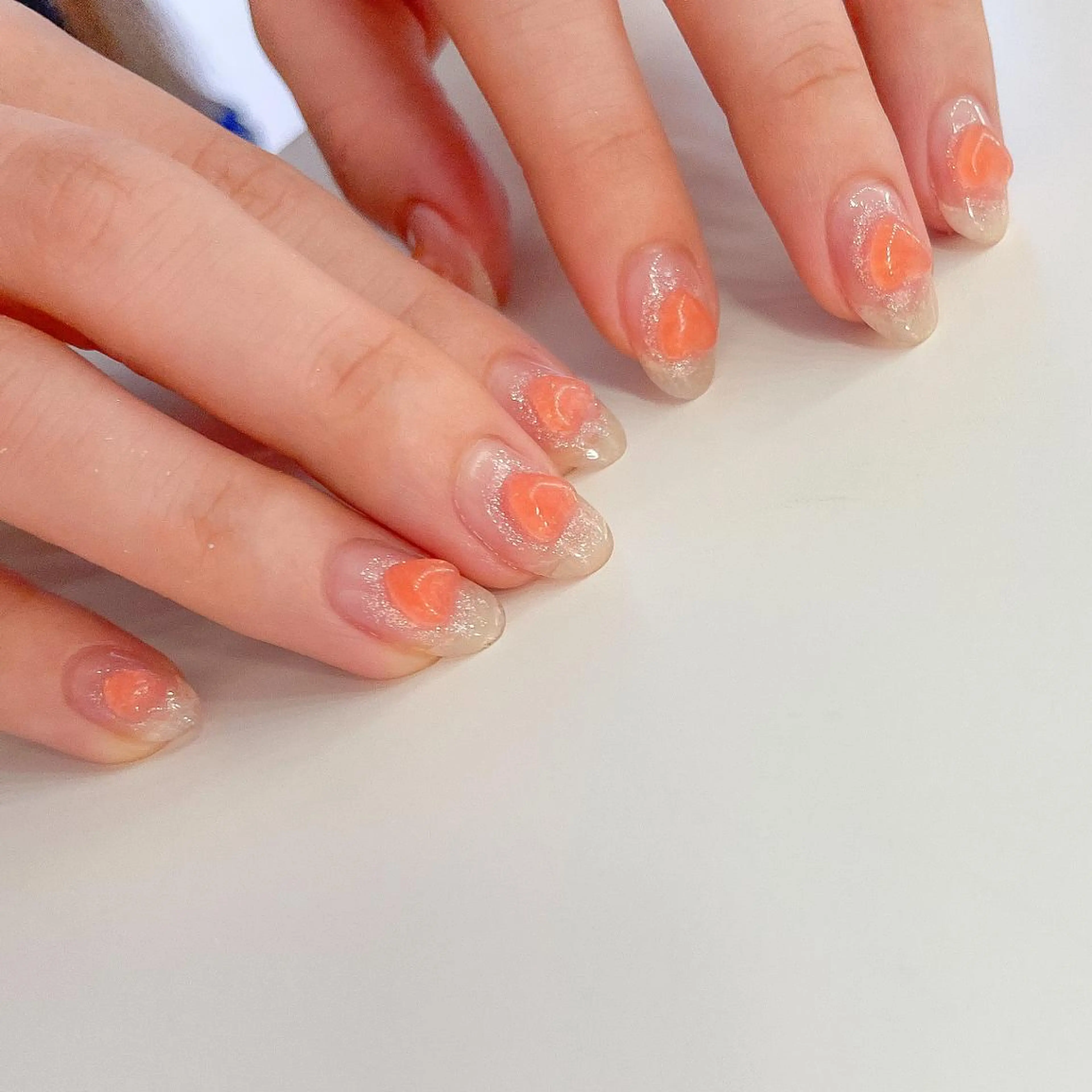 ネイル ハート UVネイル ハンドネイル mew mew kotomiのネイルデザイン