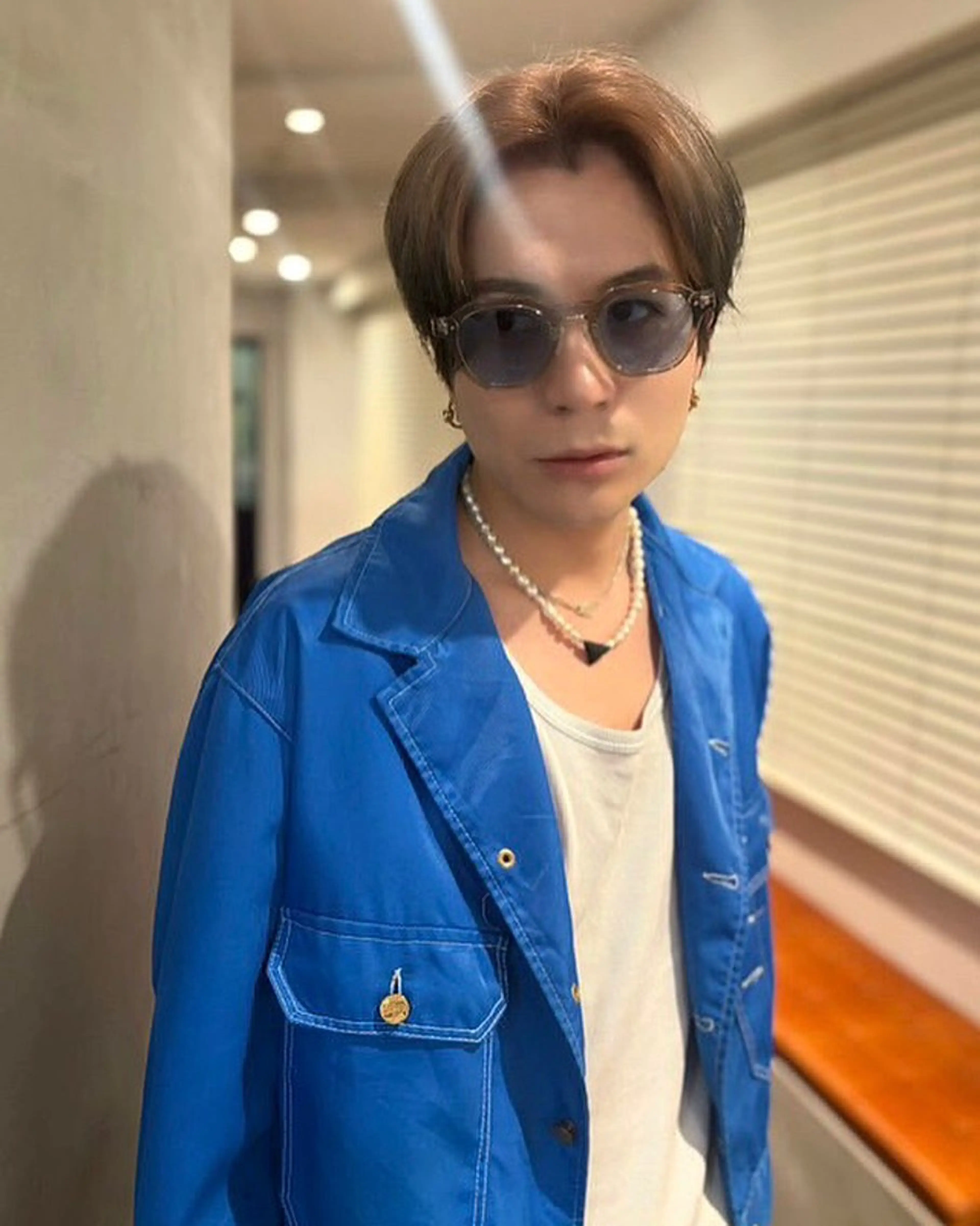 ショート カラー メンズ ヘアカラー トリートメント 優作 〜圧倒的信頼〜のヘアスタイル