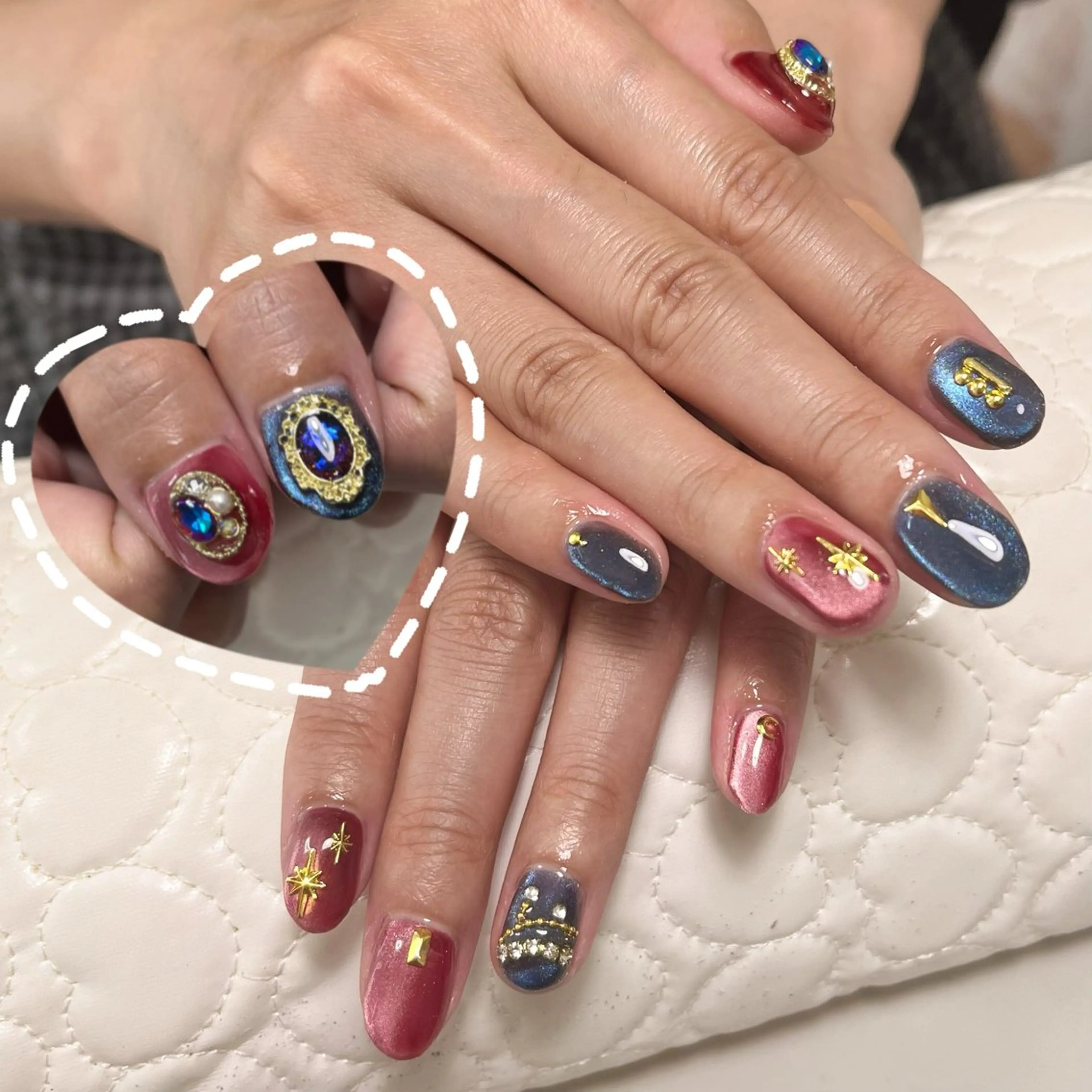 ネイル キラキラネイル マグネットネイル Twinkle Nail Kuboのネイルデザイン