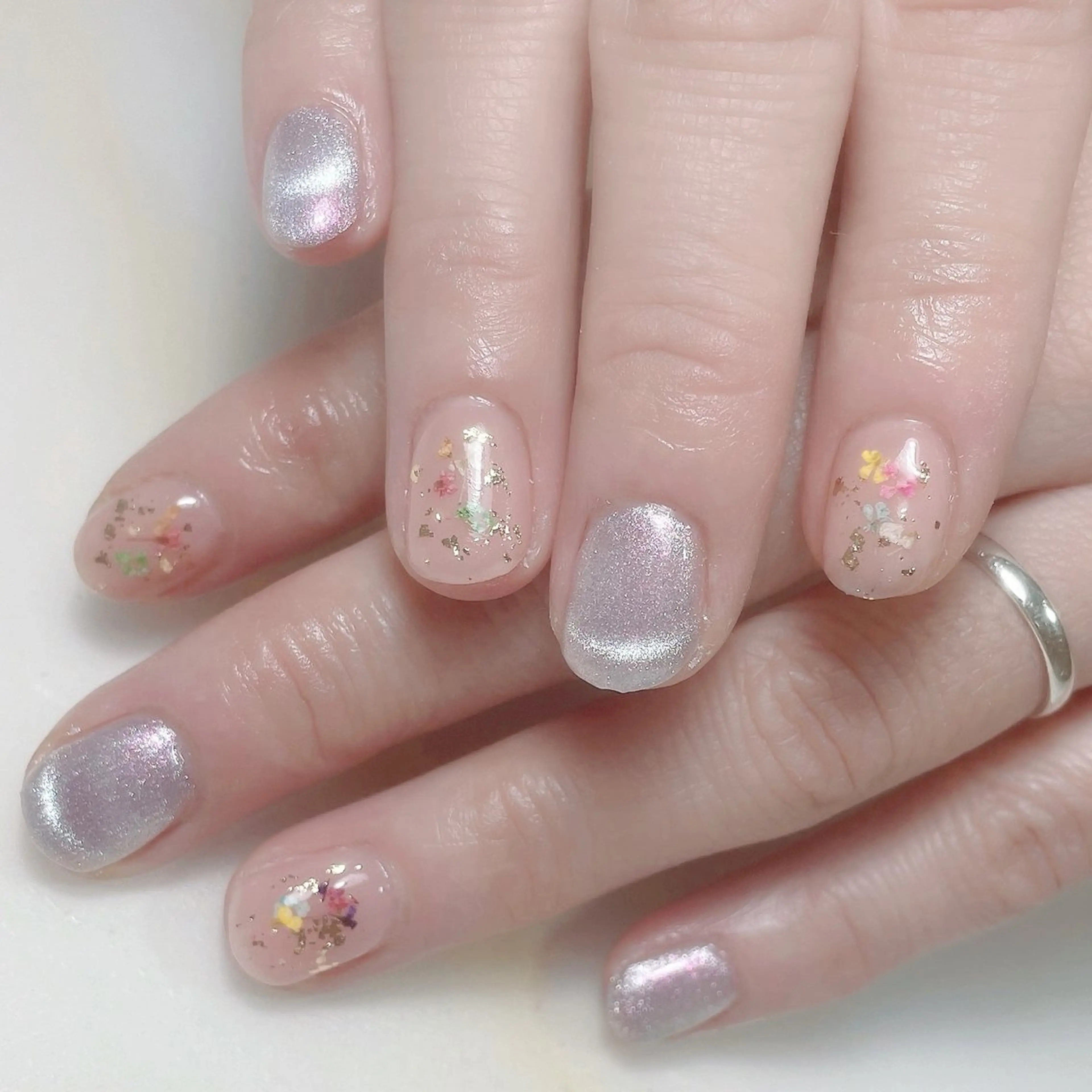 ネイル アートネイル フレンチネイル ジェルネイル グラデーション 韓国ネイル ハンドネイル 久保田 マリコのネイルデザイン