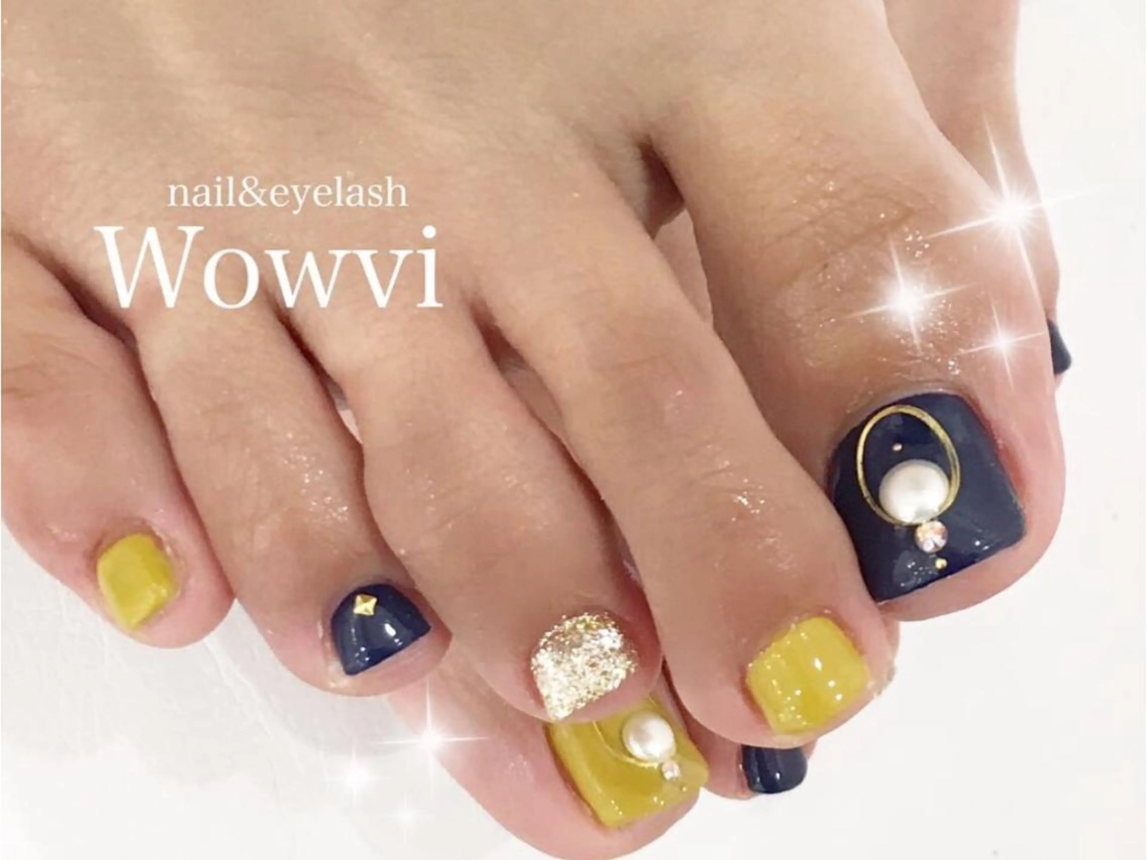 ネイル フットネイル シンプルネイル wowvi ワウビーのネイルデザイン