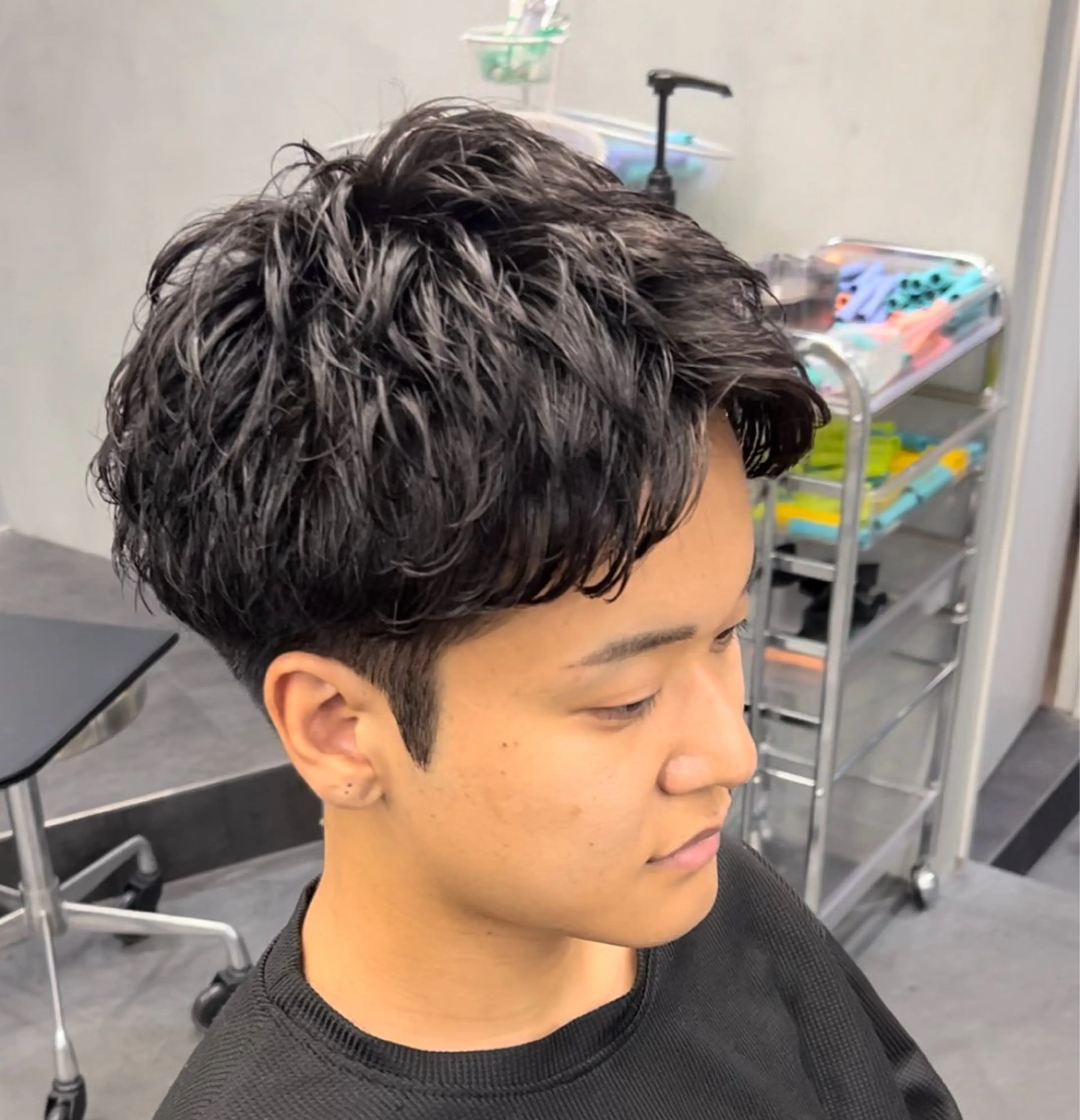 ショート パーマ メンズ メンズパーマ ショートヘア 松下 友希 【fifth】のヘアスタイル