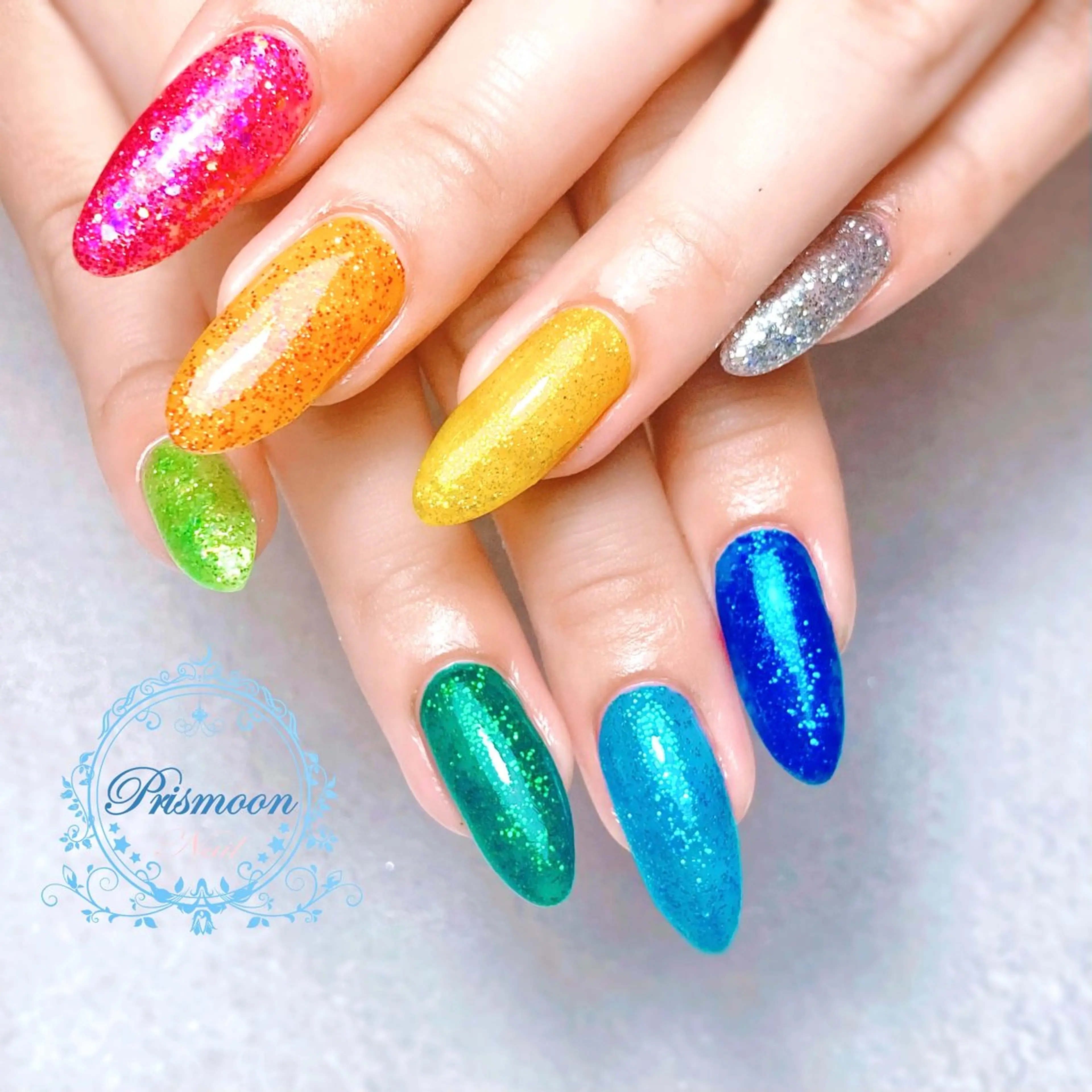 ネイル ラメ(グリッター) Prismoon  Nail所属・Prismoon /津市ネイルのネイルデザイン