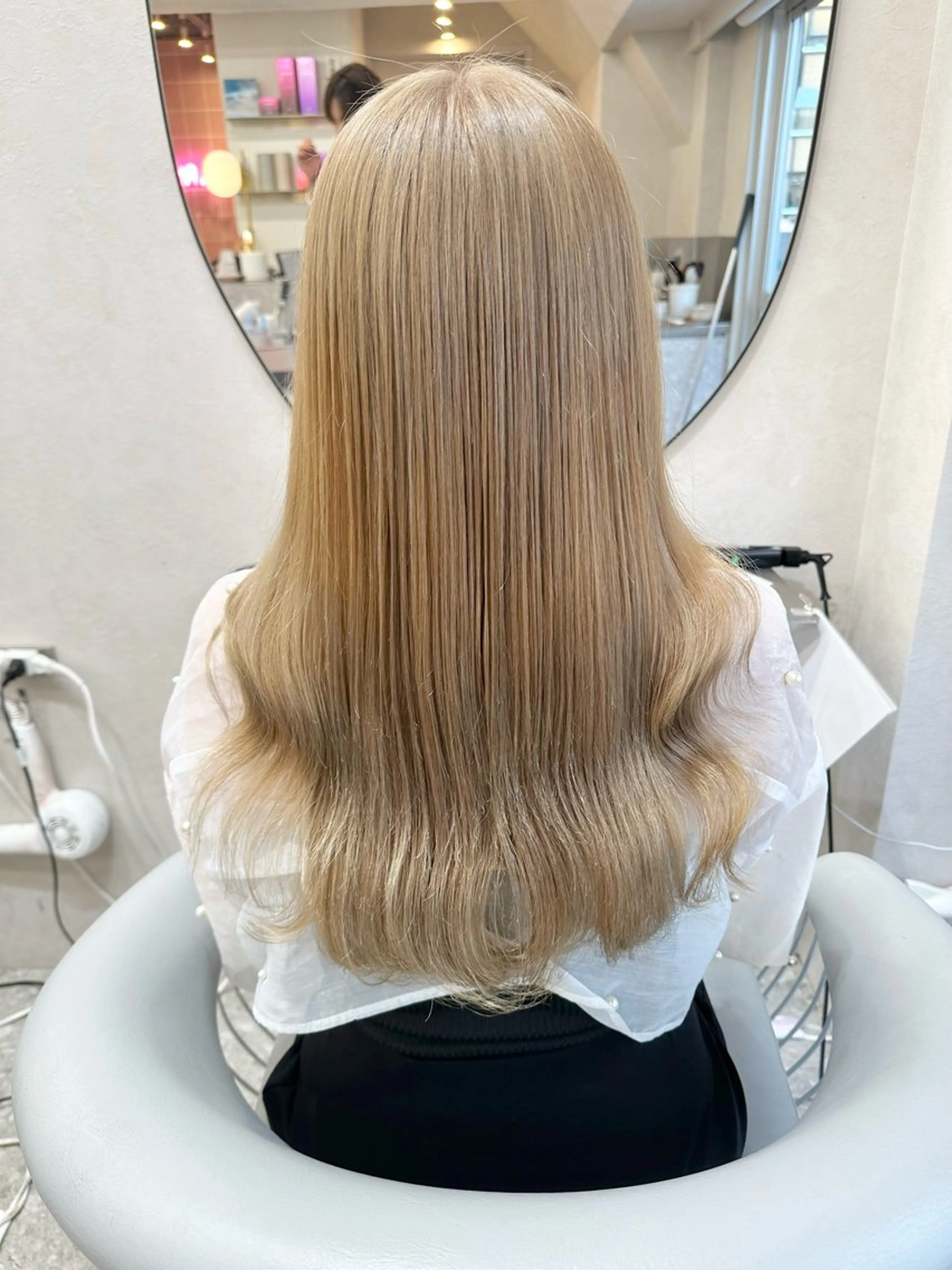 ロング カラー ヘアアレンジ シールエクステ 透明感カラー ダブルカラー エクステ 顔周りカット カット ヘアカラー トリートメント 新宿/韓国レイヤー/ 髪質改善/佐藤航のヘアスタイル