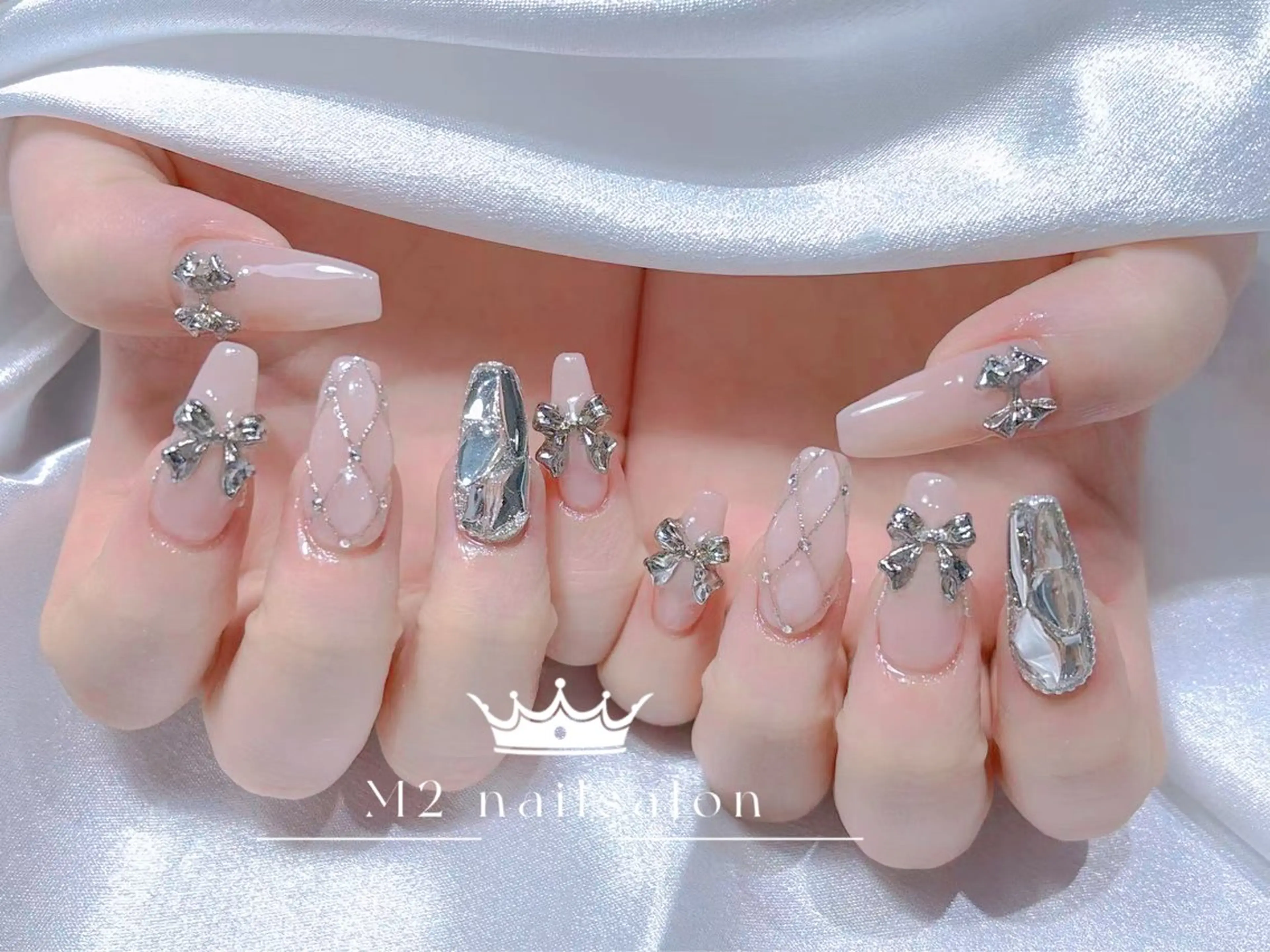 ネイル ハンドネイル 長さだし専門店 M2　rikaのネイルデザイン