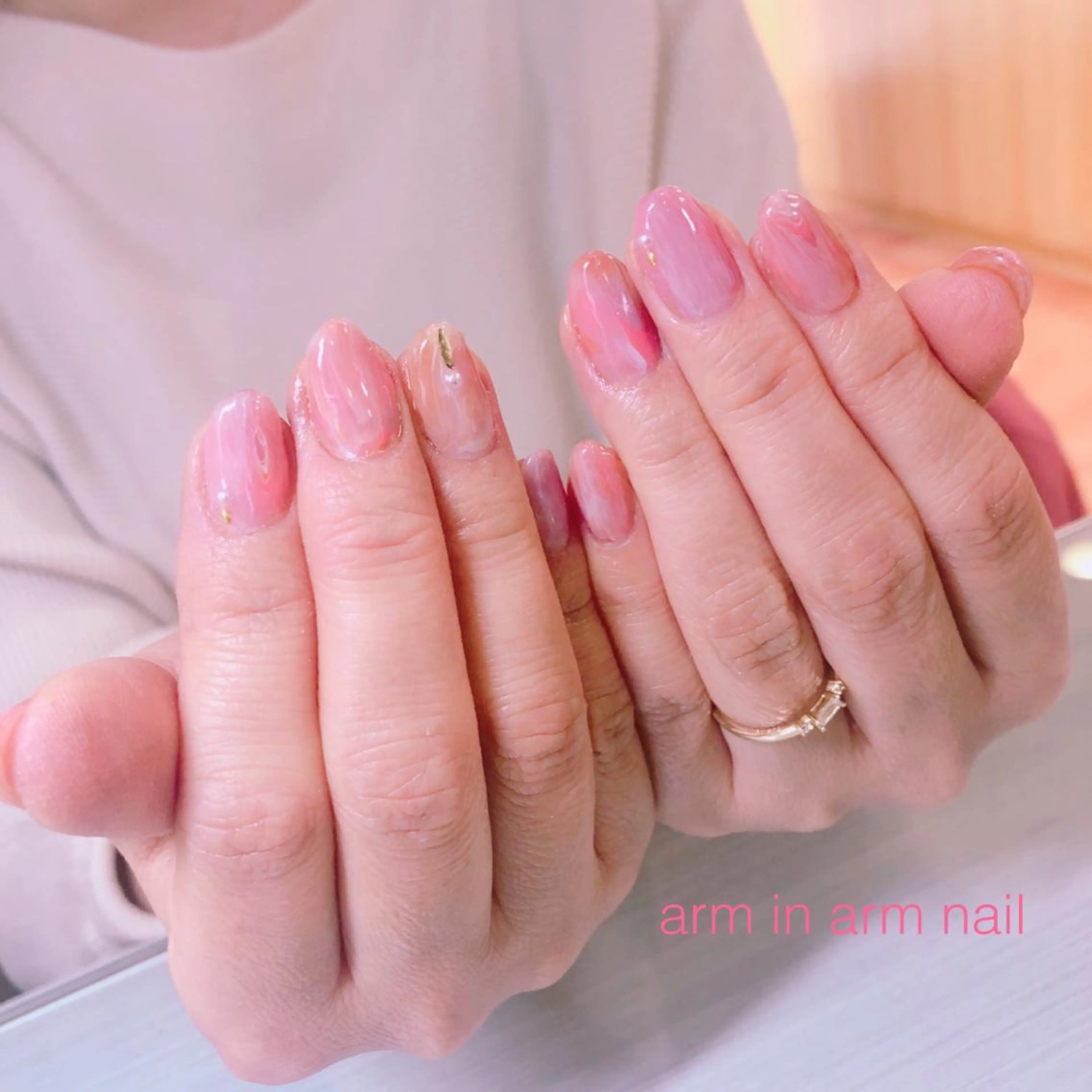 ネイル arm in arm ︎✿Yamamotoのマツエク・マツパデザイン