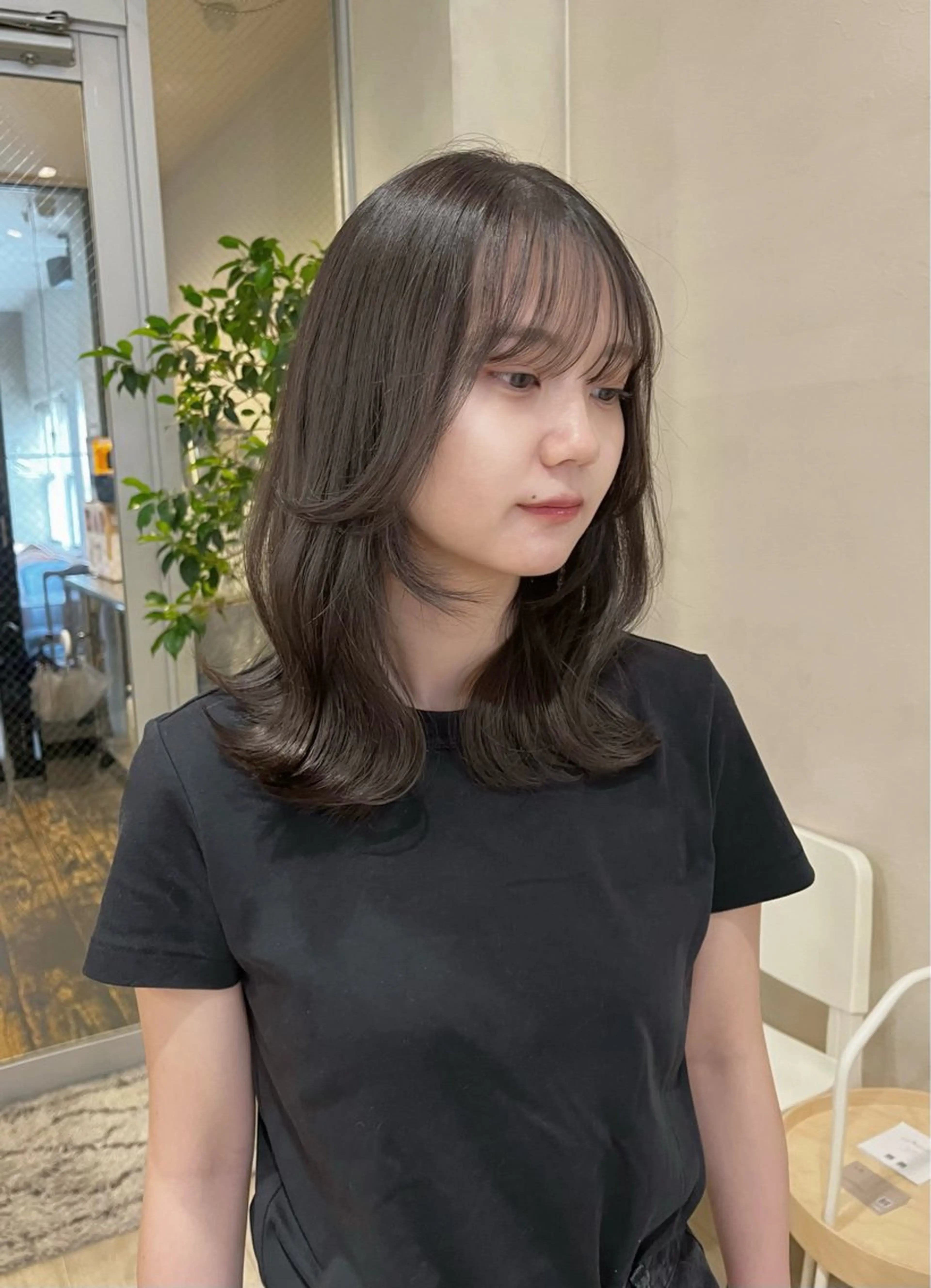 セミロング カラー カット ヘアカラー トリートメント nakahara madokaのヘアスタイル