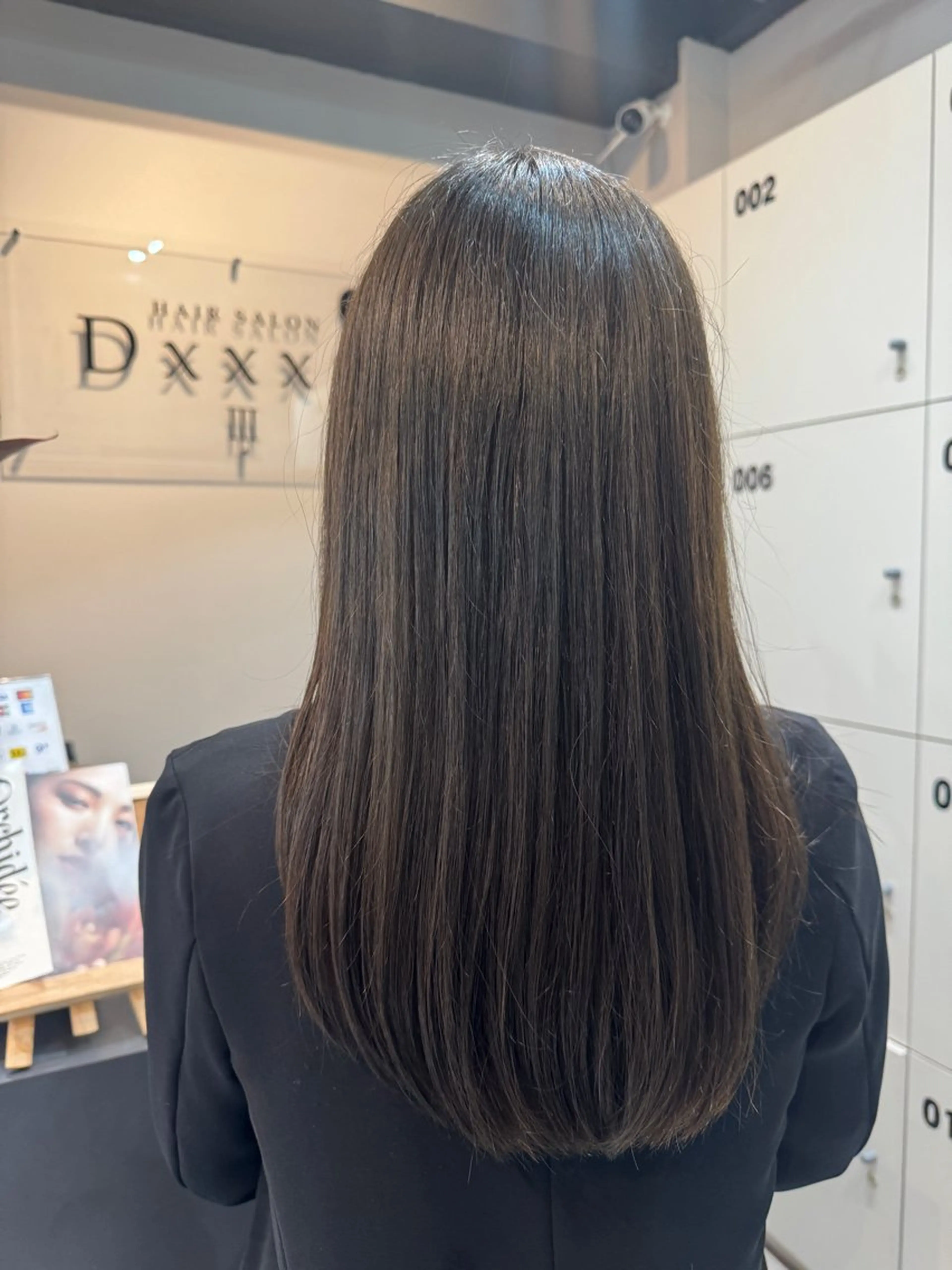 ロング カラー グレージュ オリーブグレージュ オリーブグレー ヘアカラー トリートメント Dxxxx III所属・女性目線の大人 メンズ*Ayakaのヘアスタイル