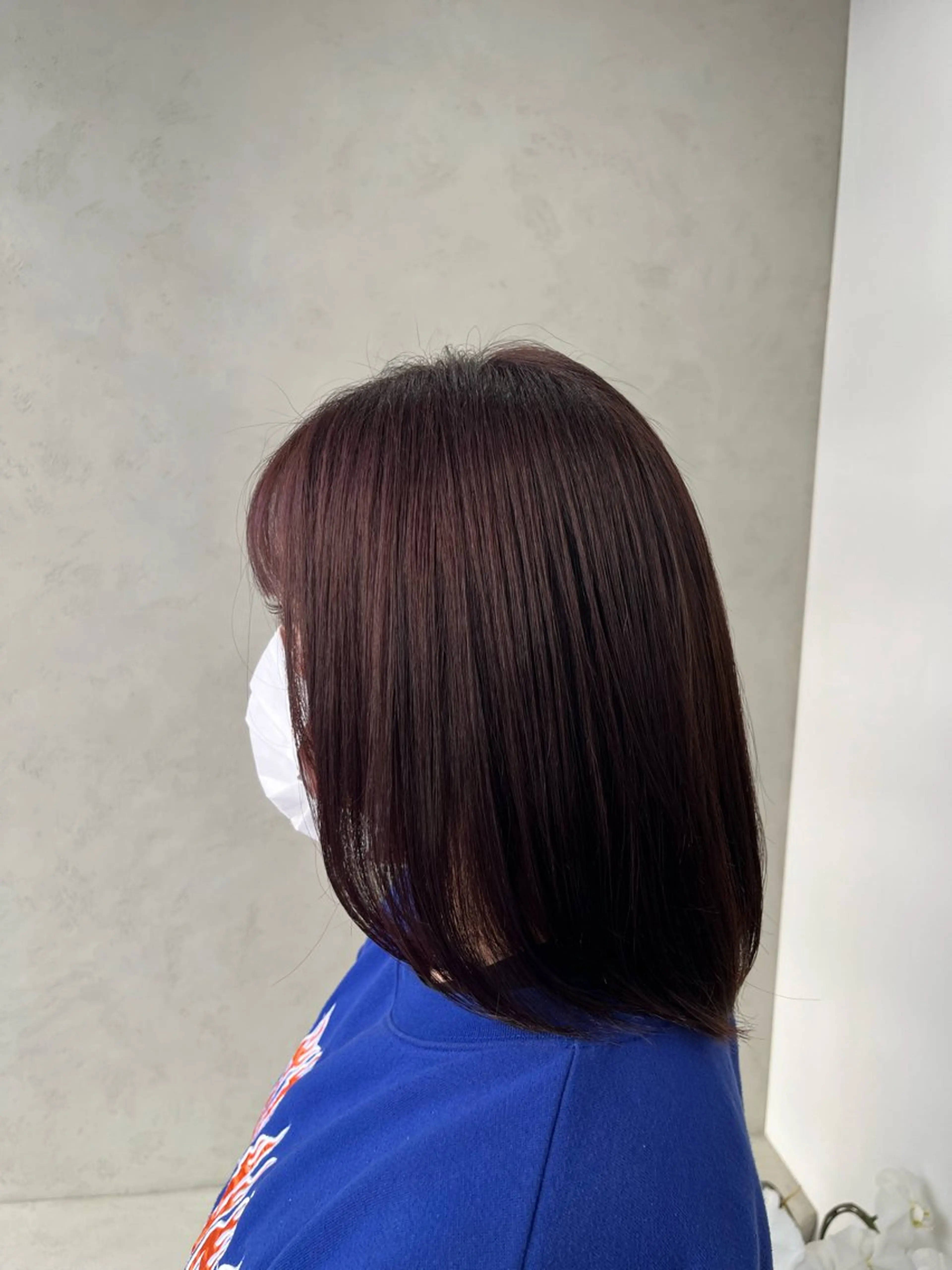 ミディアム カラー カット ヘアカラー ブリーチなし透明感 カラー✨横山 佳希のヘアスタイル