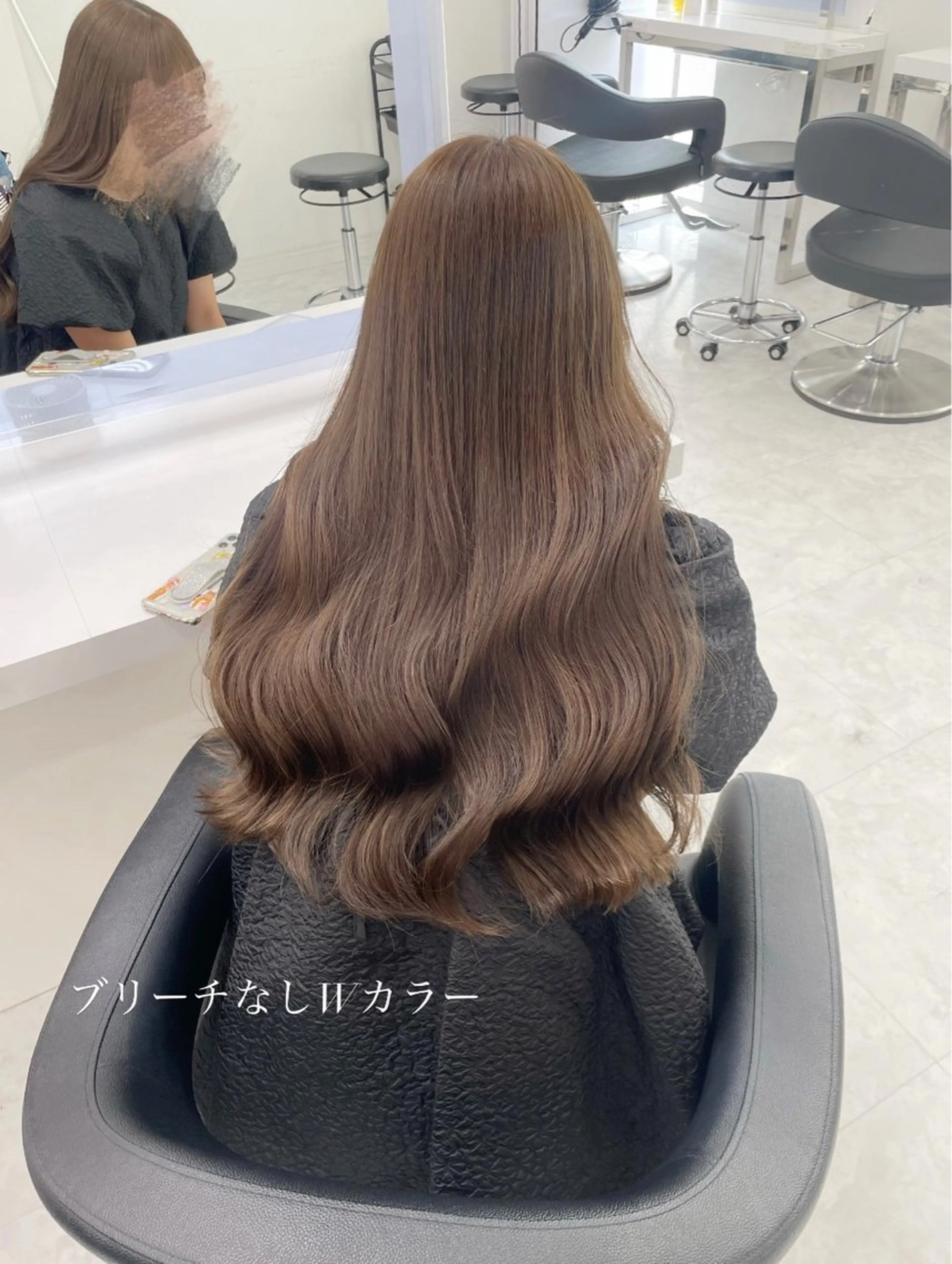 セミロング カラー ヘアアレンジ Ella所属・nana【艶髪】/ レイヤー/縮毛矯正のヘアスタイル