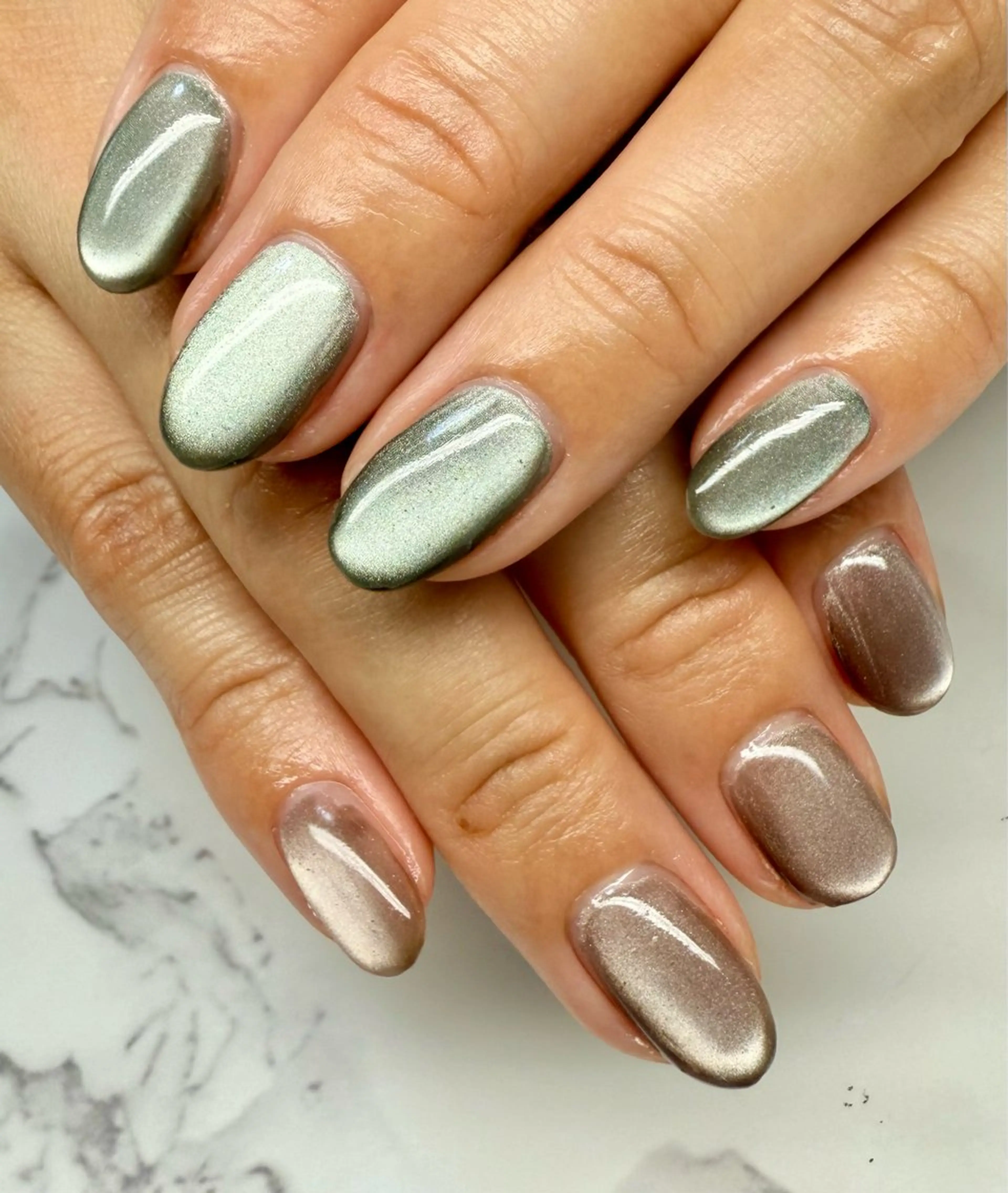 ネイル アートネイル チークネイル フレンチネイル 氷ネイル・うるうるネイル キラキラネイル M.N_ nailのネイルデザイン