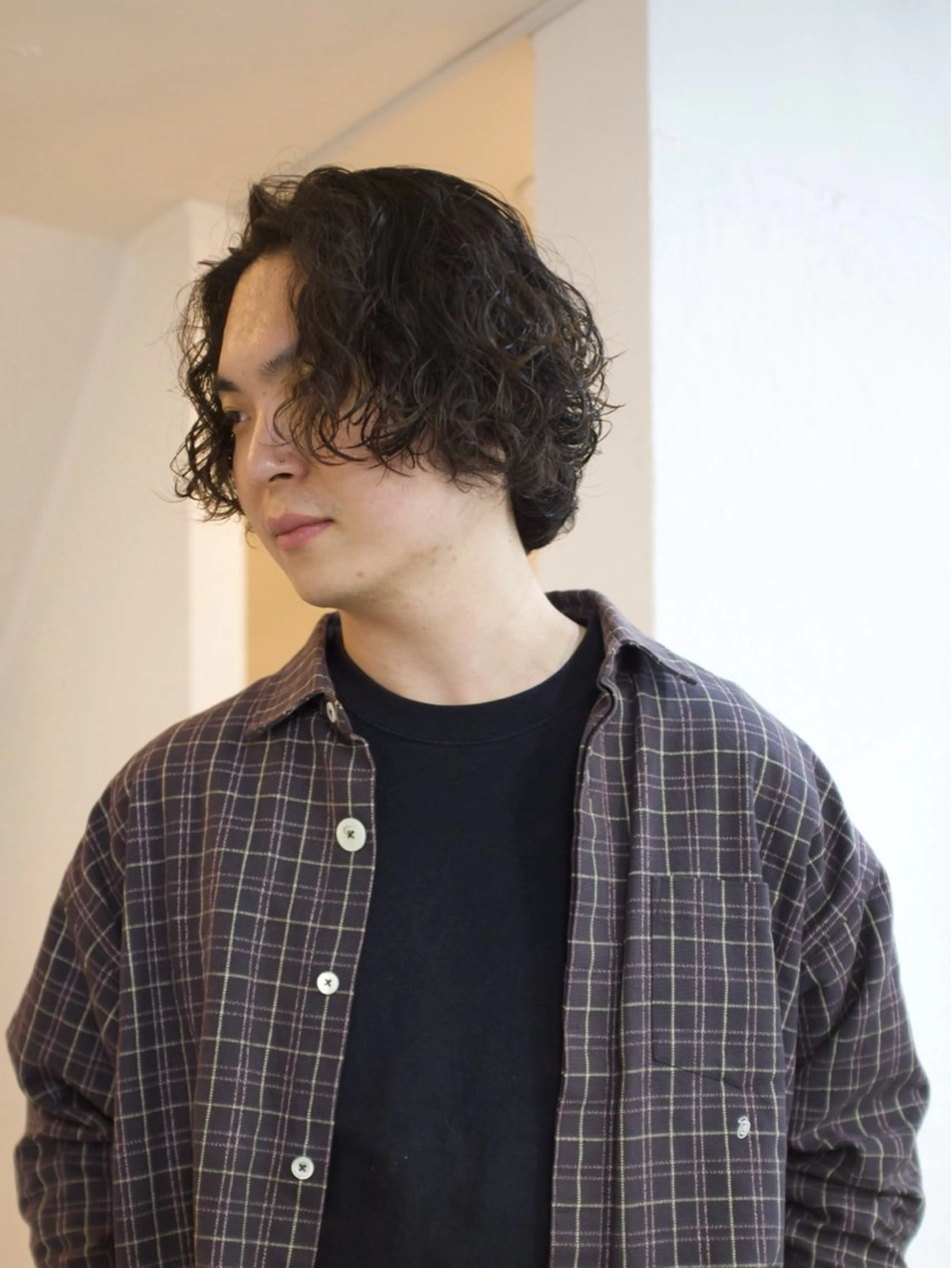 ショート カラー パーマ ヘアアレンジ メンズ 🦠デザインカラー/ 魚瀬あおい🦠のヘアスタイル