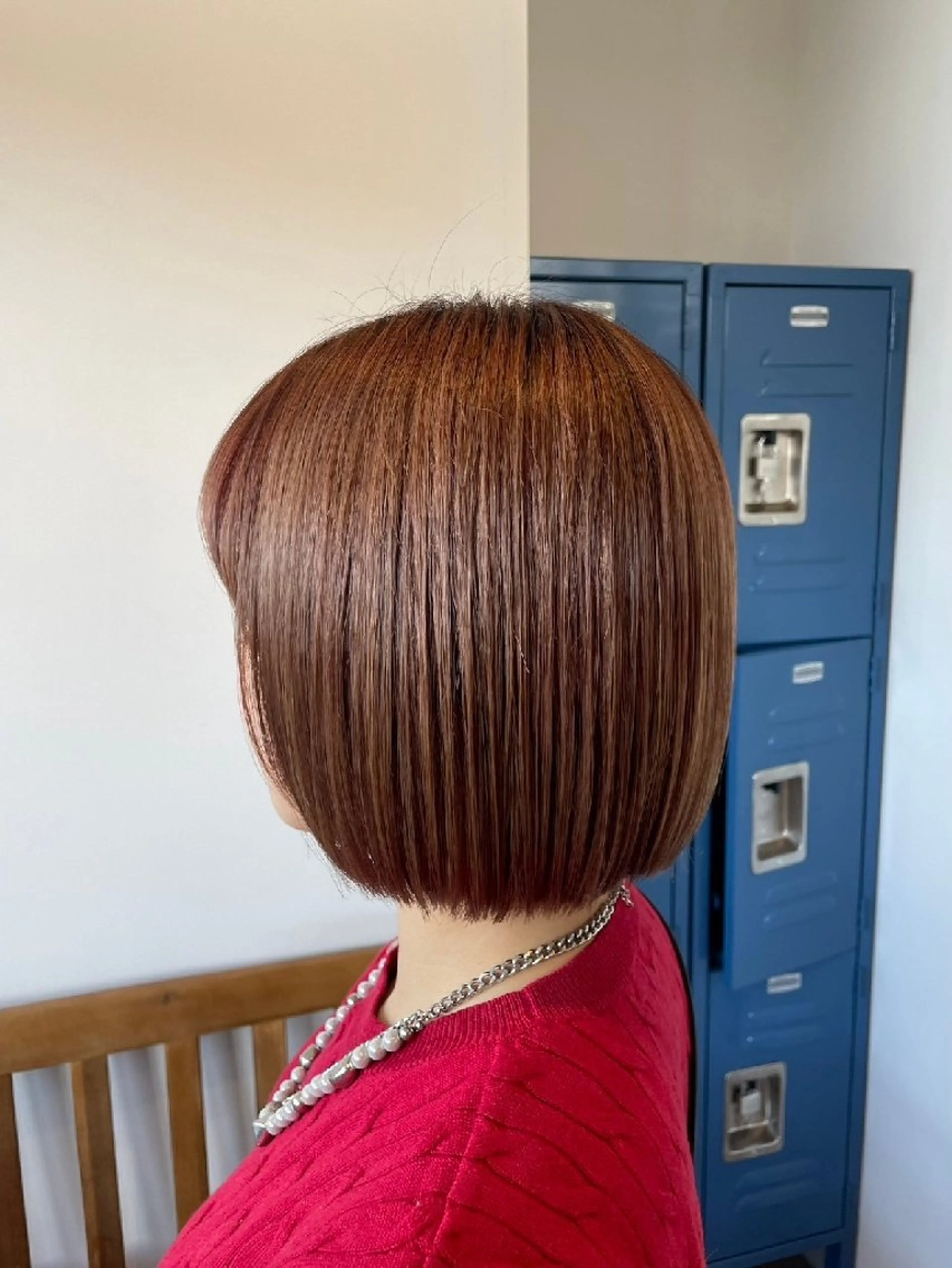 ミディアム カラー 牧岡 環のヘアスタイル