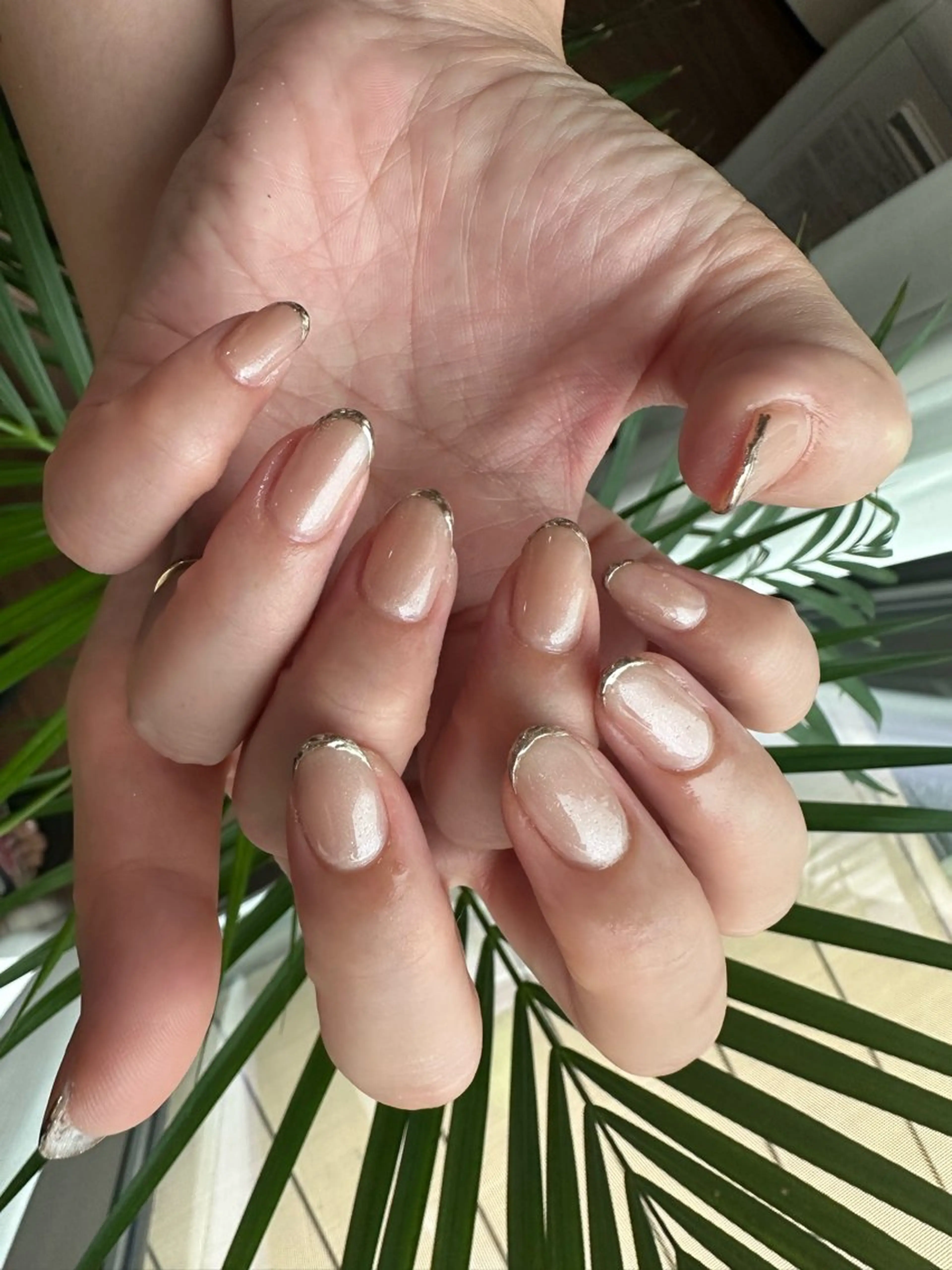 ネイル ゴールド ミラーネイル ワンカラーネイル As nailのネイルデザイン