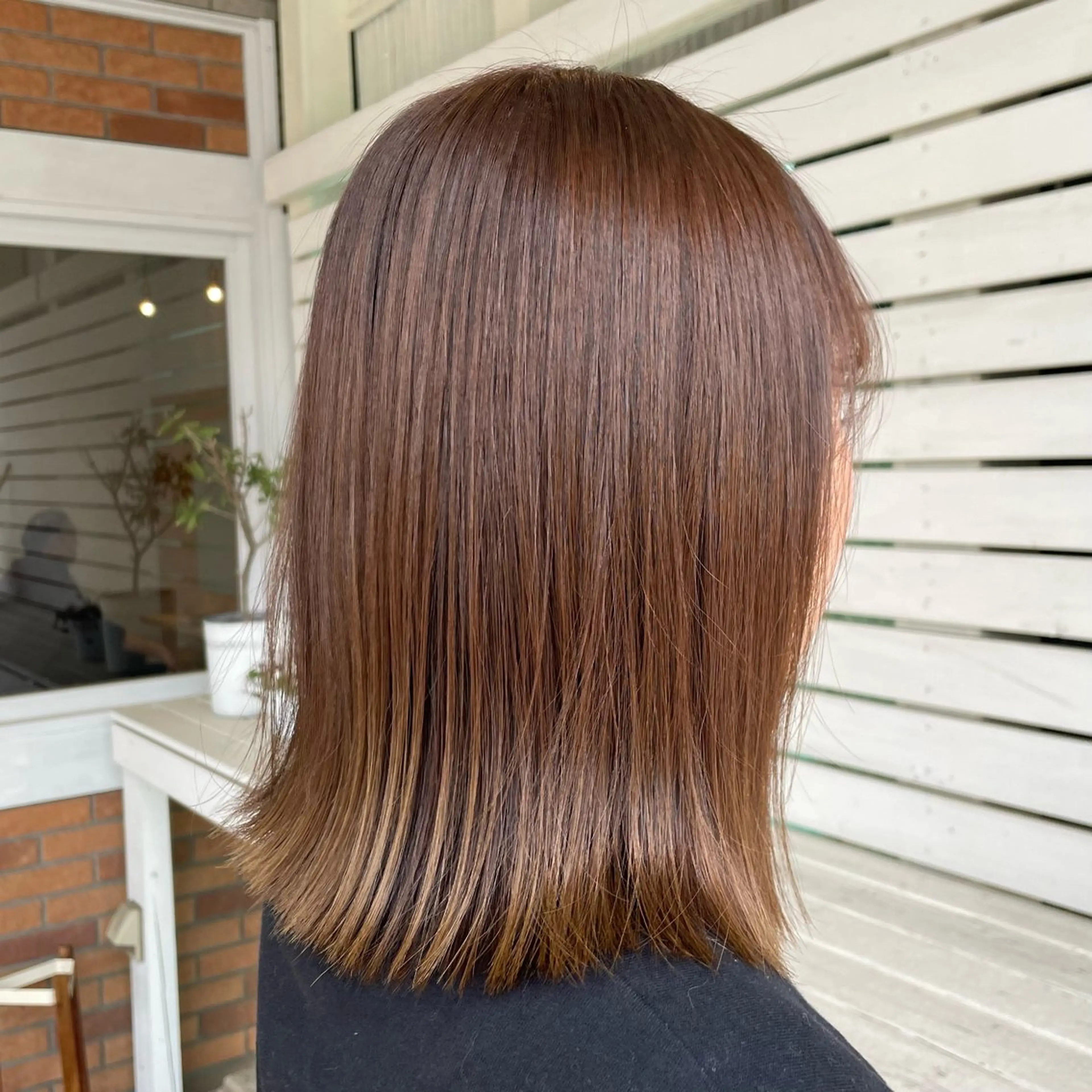 カラー ベージュカラー オレンジ FRANK所属・こいけ みきののヘアスタイル