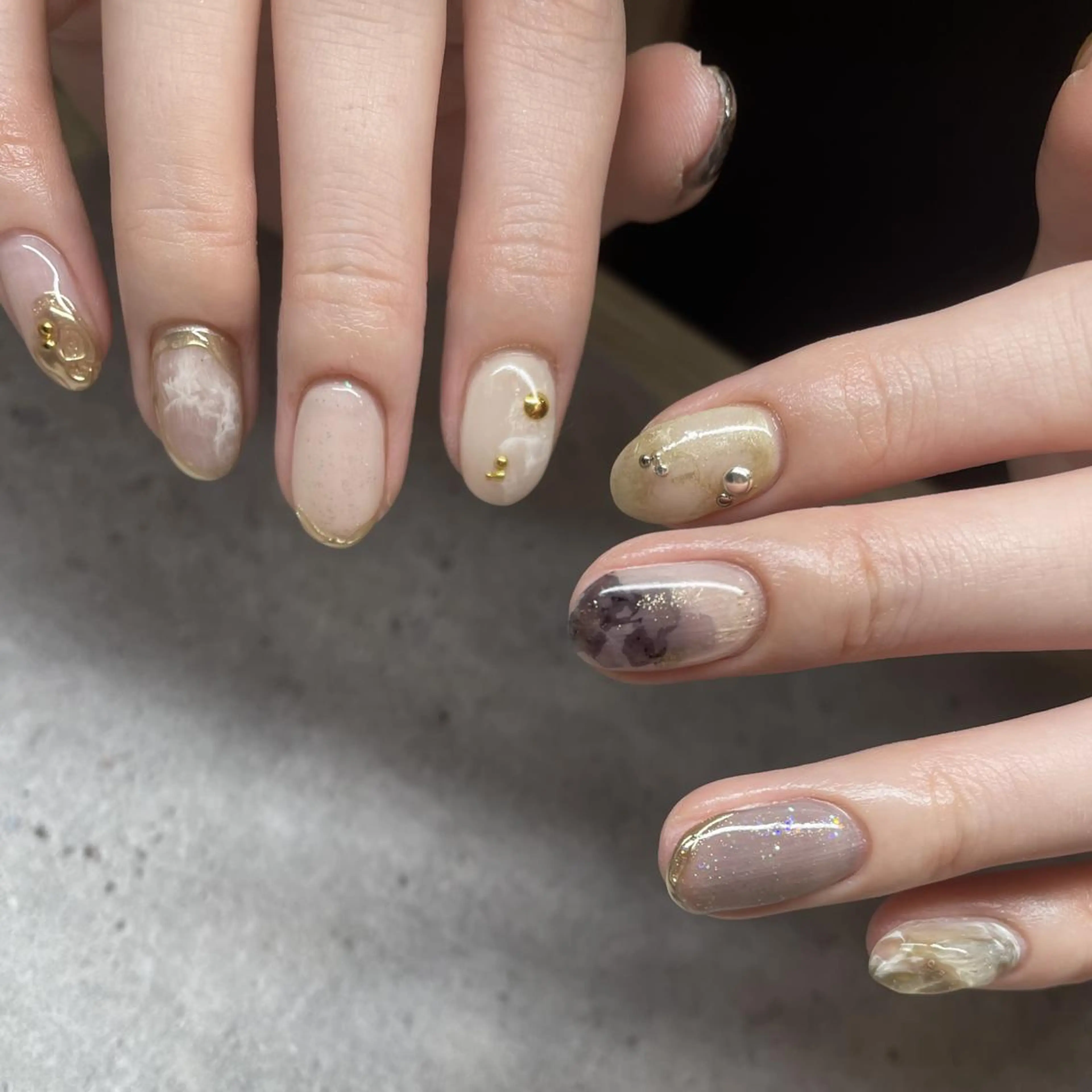 ネイル ハンドネイル フットネイル p.o.n. nuance/個性的のネイルデザイン