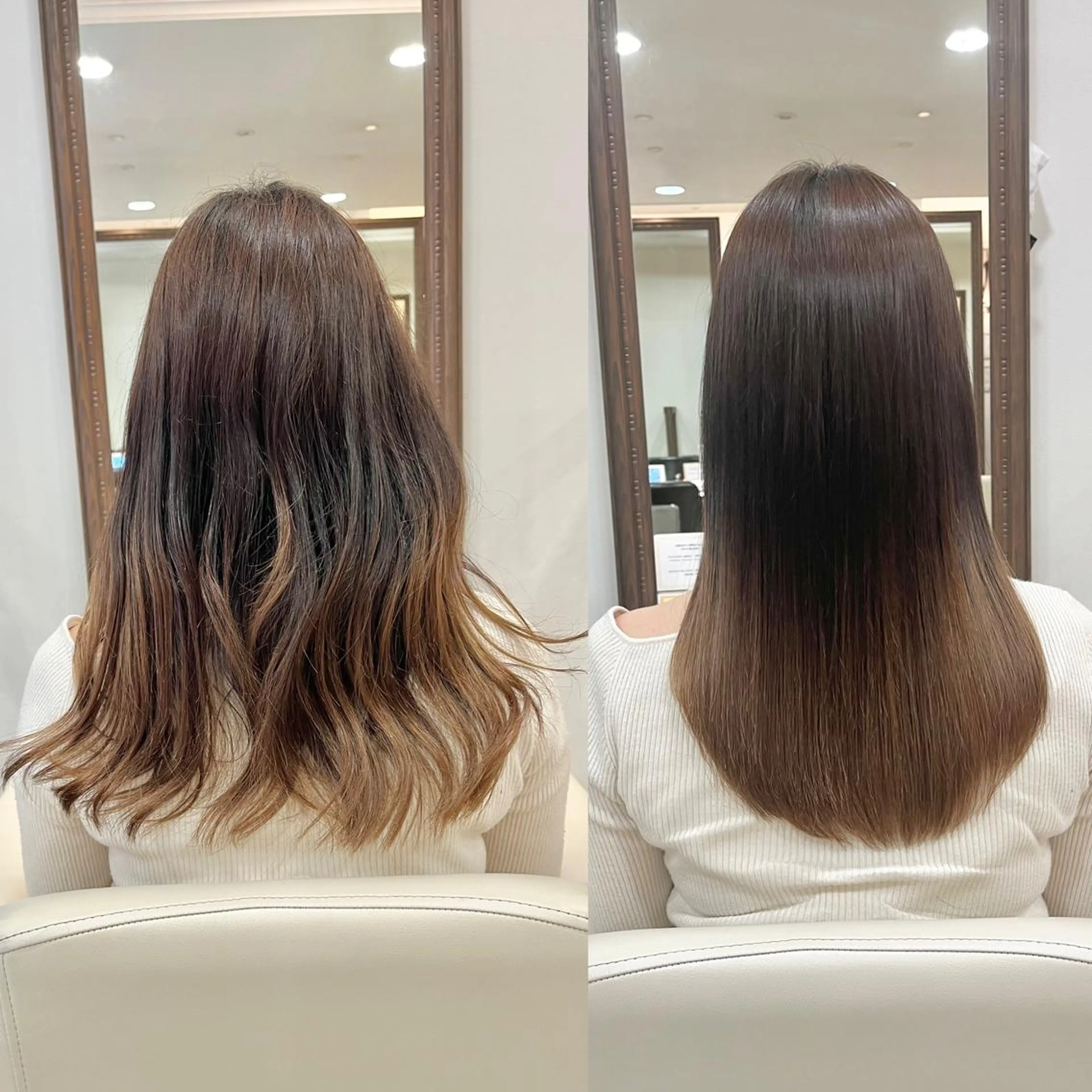 🌈めちゃくちゃお得🌈　カット＋髪質改善縮毛矯正＋Aujua💕オージュア2ステップTR＋美髪炭酸付き💕の写真