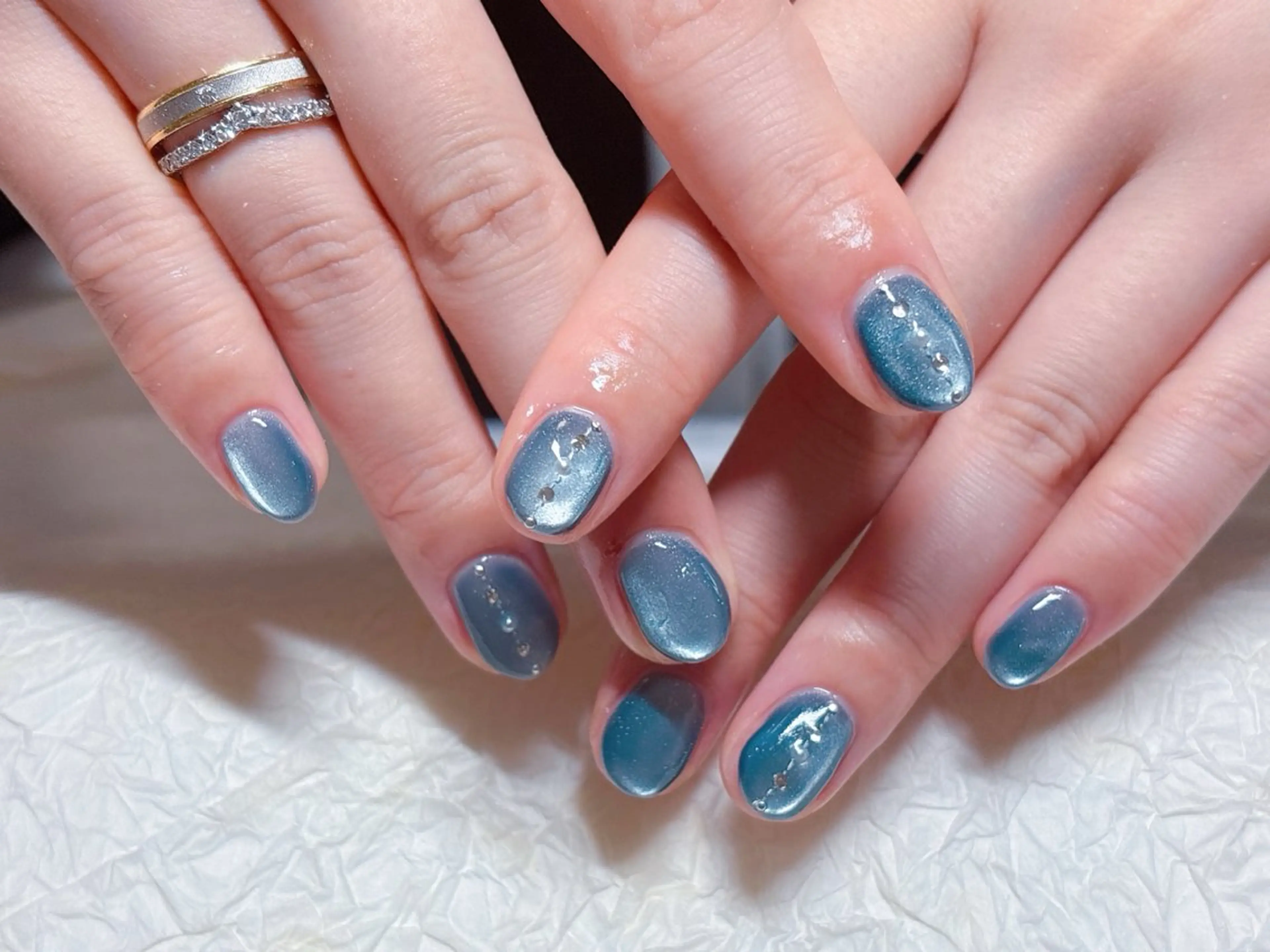 ネイル マグネットネイル ハンドネイル ハンドケア ゆ か_Nails💫のネイルデザイン