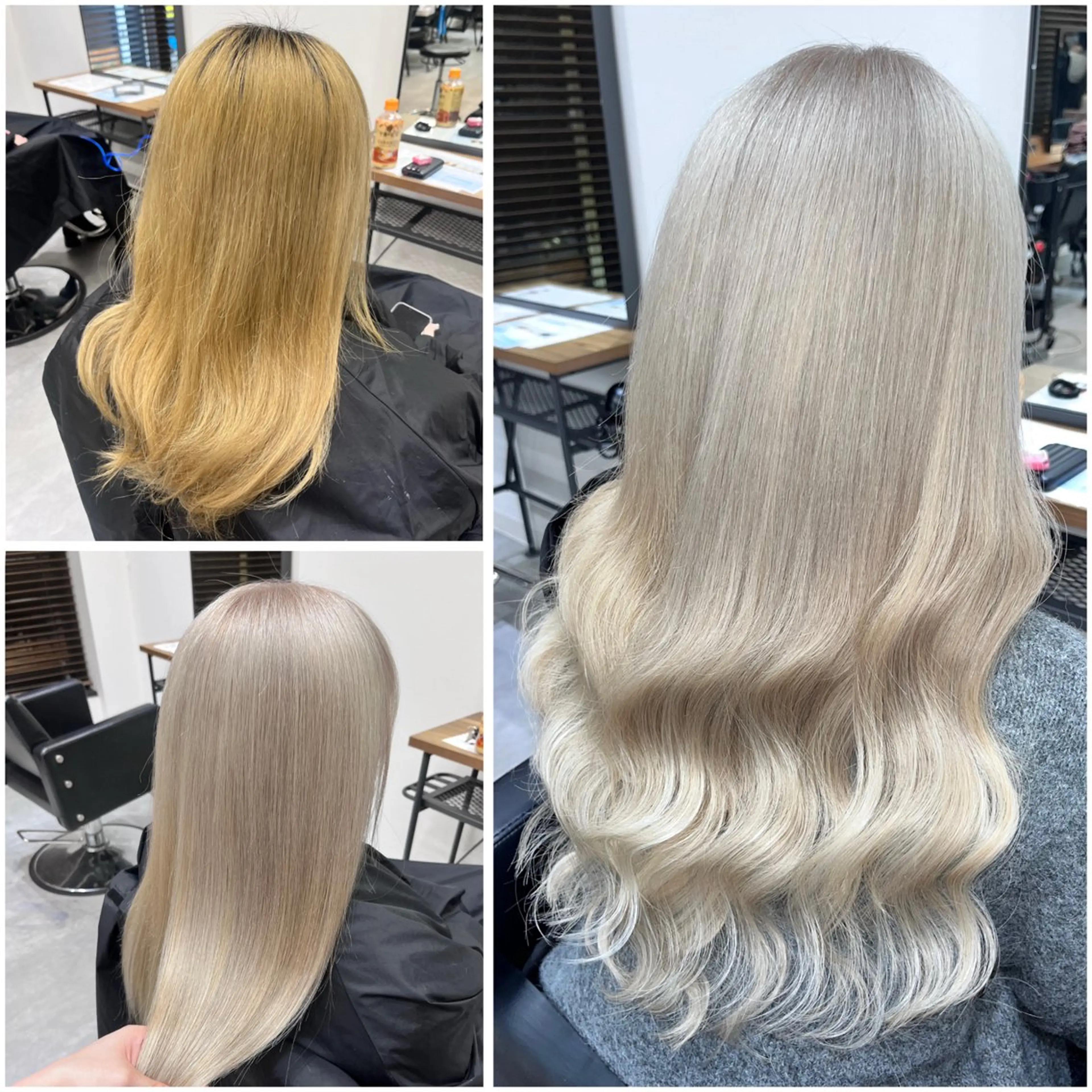 ロング カラー ベージュカラー ホワイトベージュ ヘアカラー トリートメント エクステ MAKO ❤️‍🔥NEXTのヘアスタイル