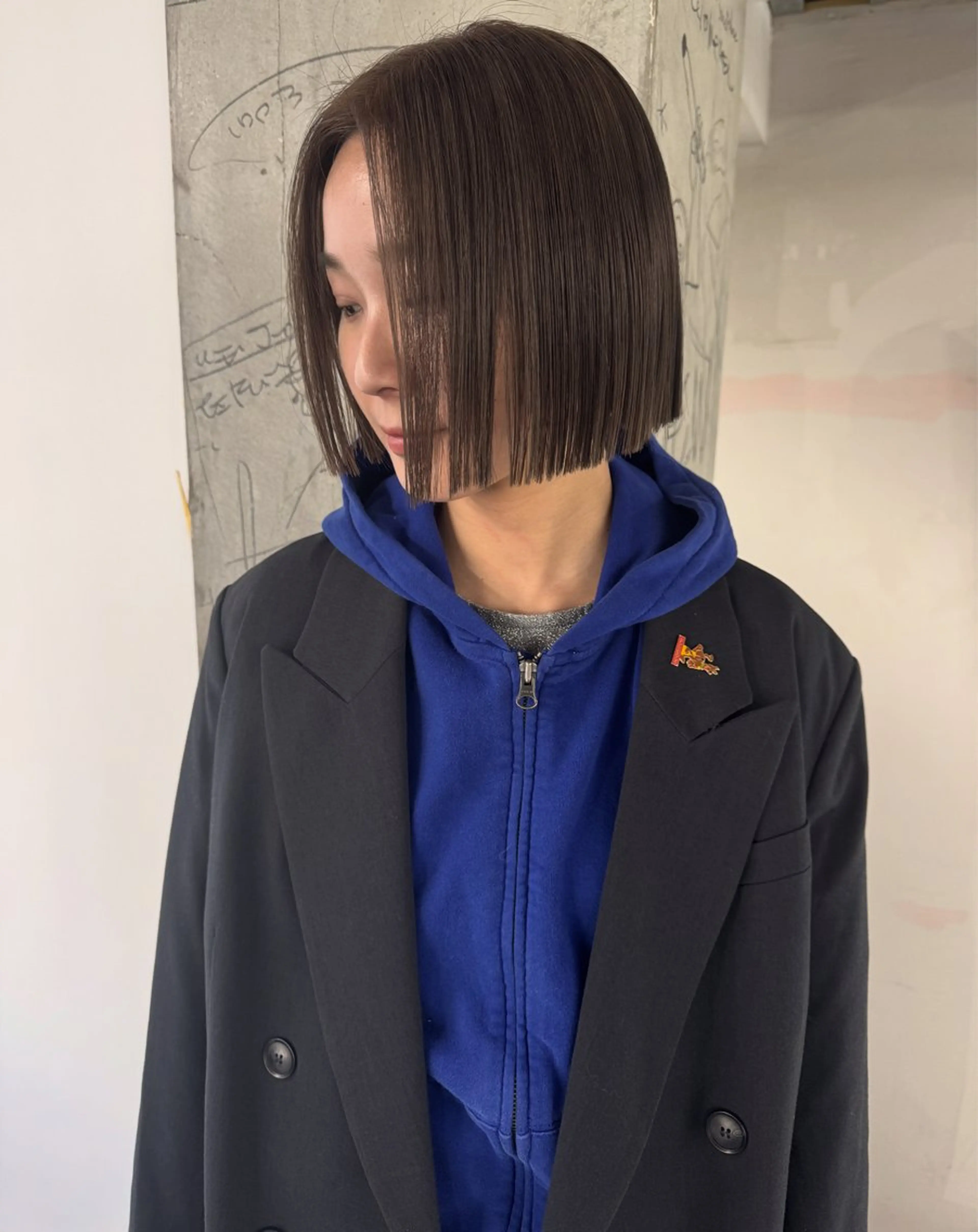 ミディアム カラー パーマ ヘアアレンジ メンズ 心斎橋美容室 Junのヘアスタイル